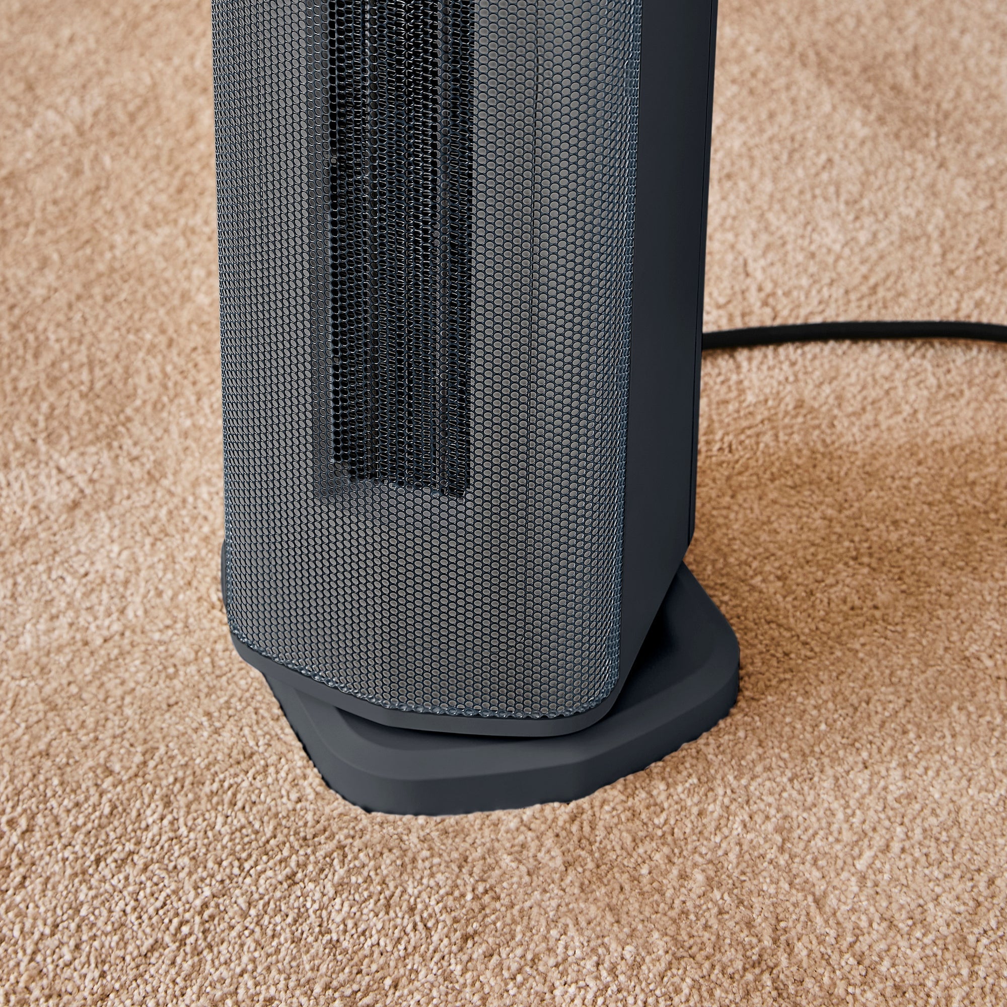 HeatFlux 2kw Digital Ceramic Tower Fan Heater with Remote Control - Grey