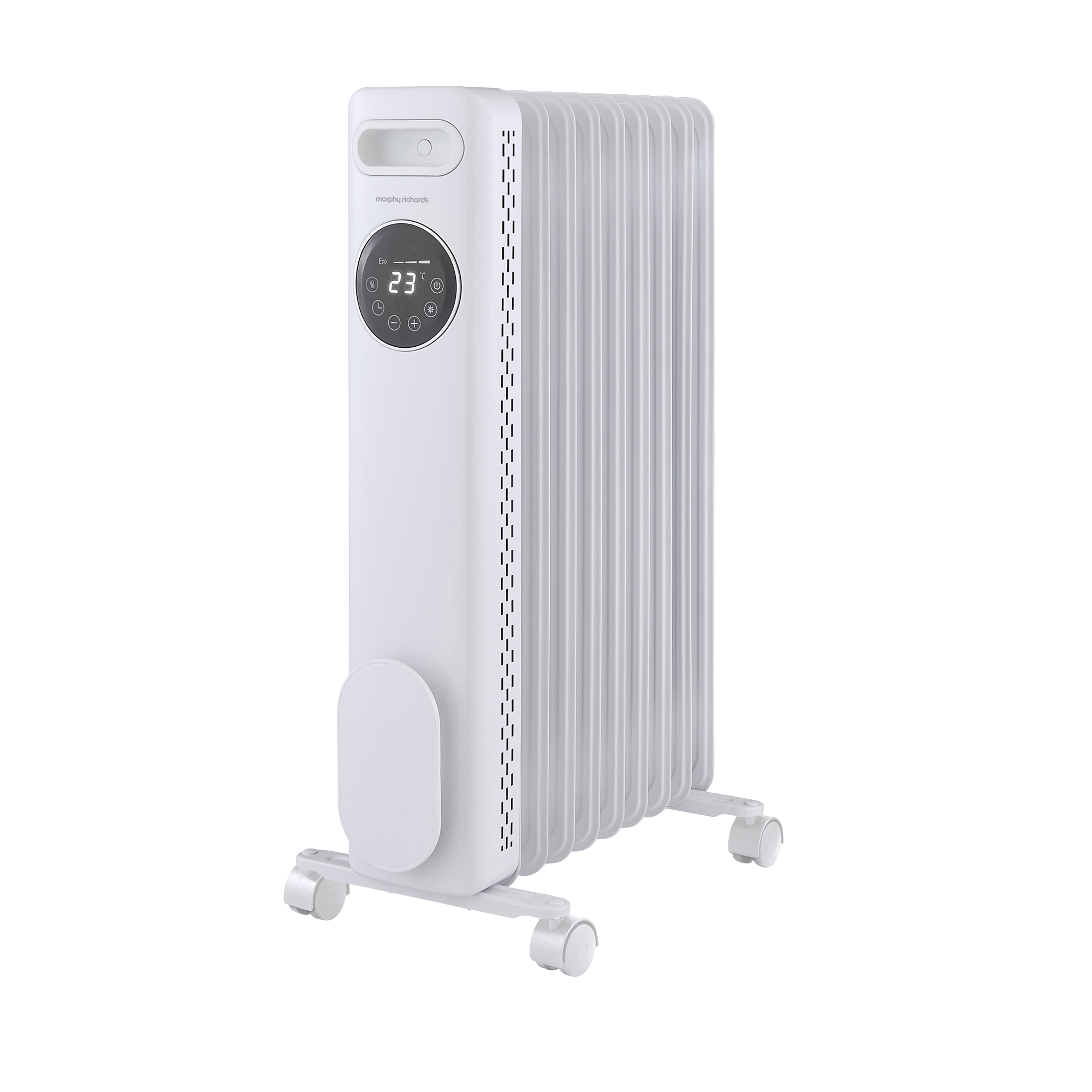 HeatFlux 2kw Digital Oil Filled Radiator with Remote Control - White