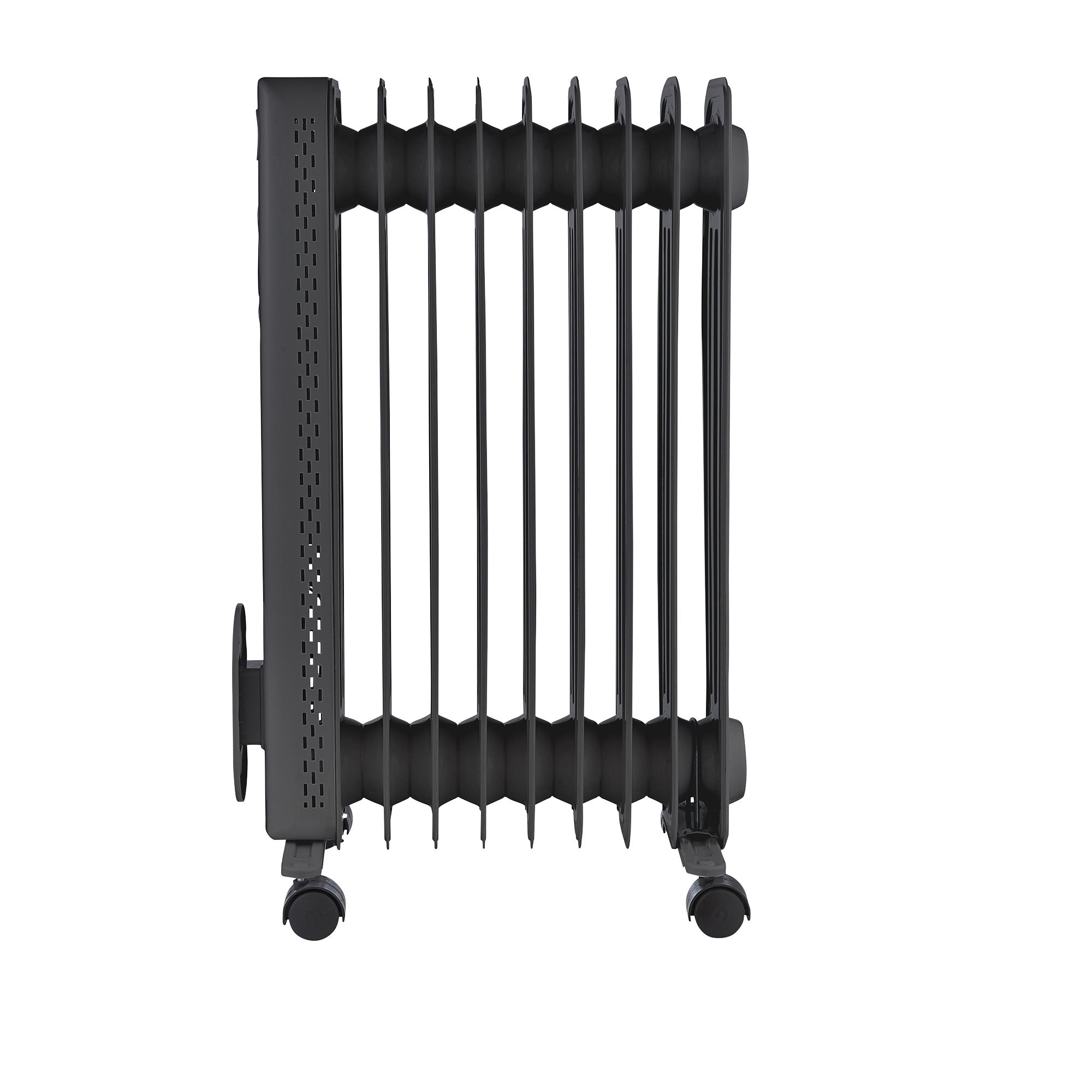 HeatFlux 2kw Digital Oil Filled Radiator with Remote Control - Grey