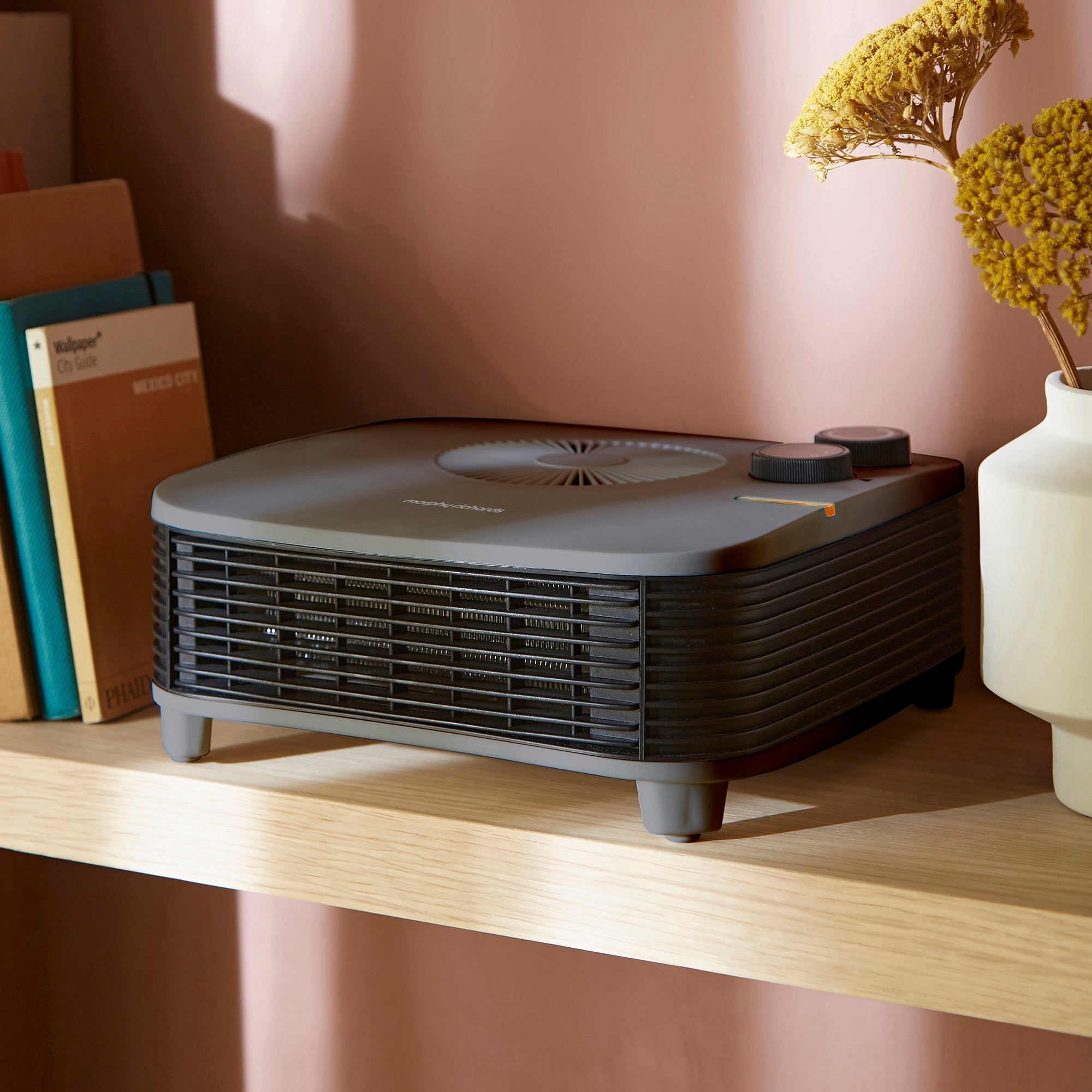 HeatFlux 2kw Flat Fan Heater - Grey