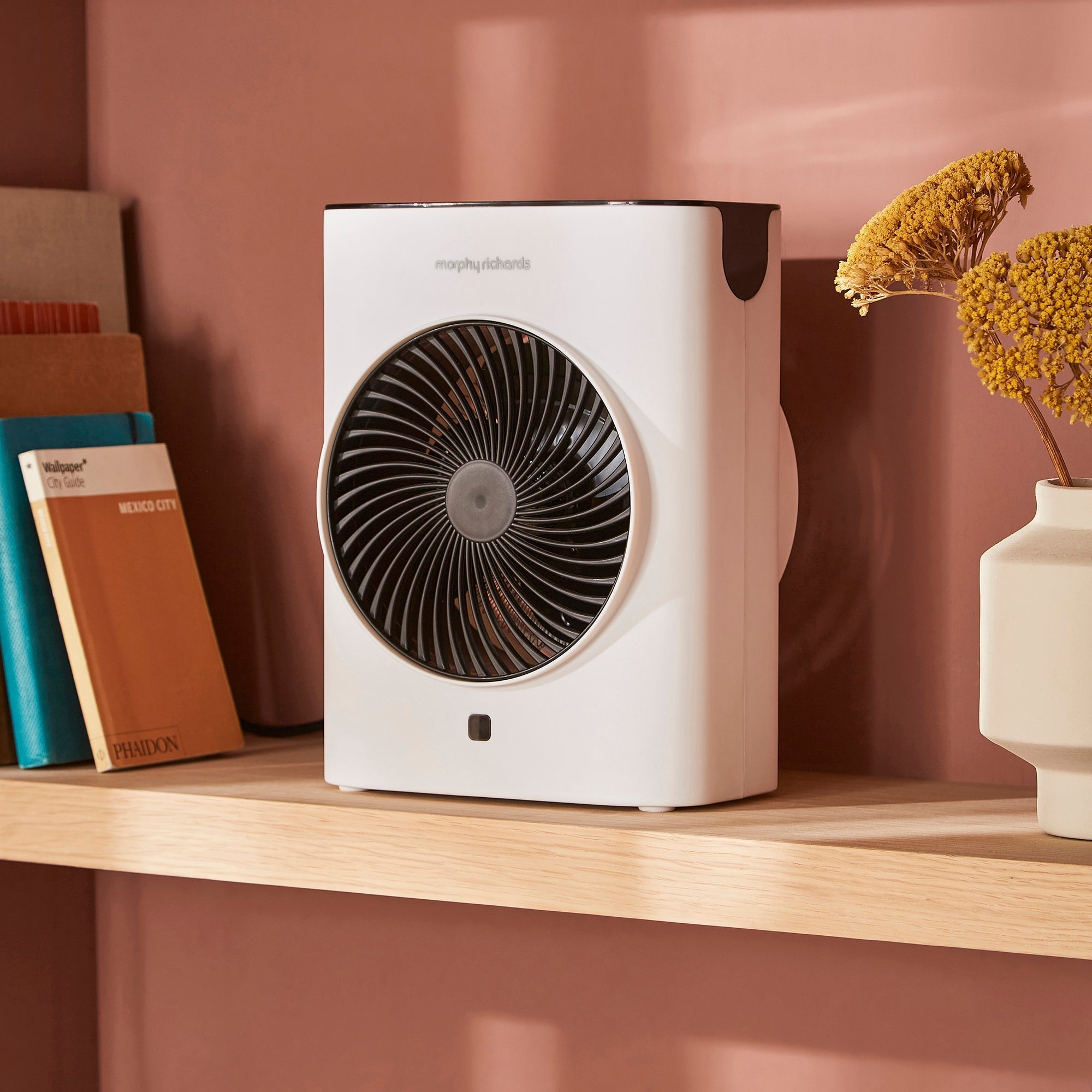 HeatFlux 2kw Upright Fan Heater with Remote Control - White