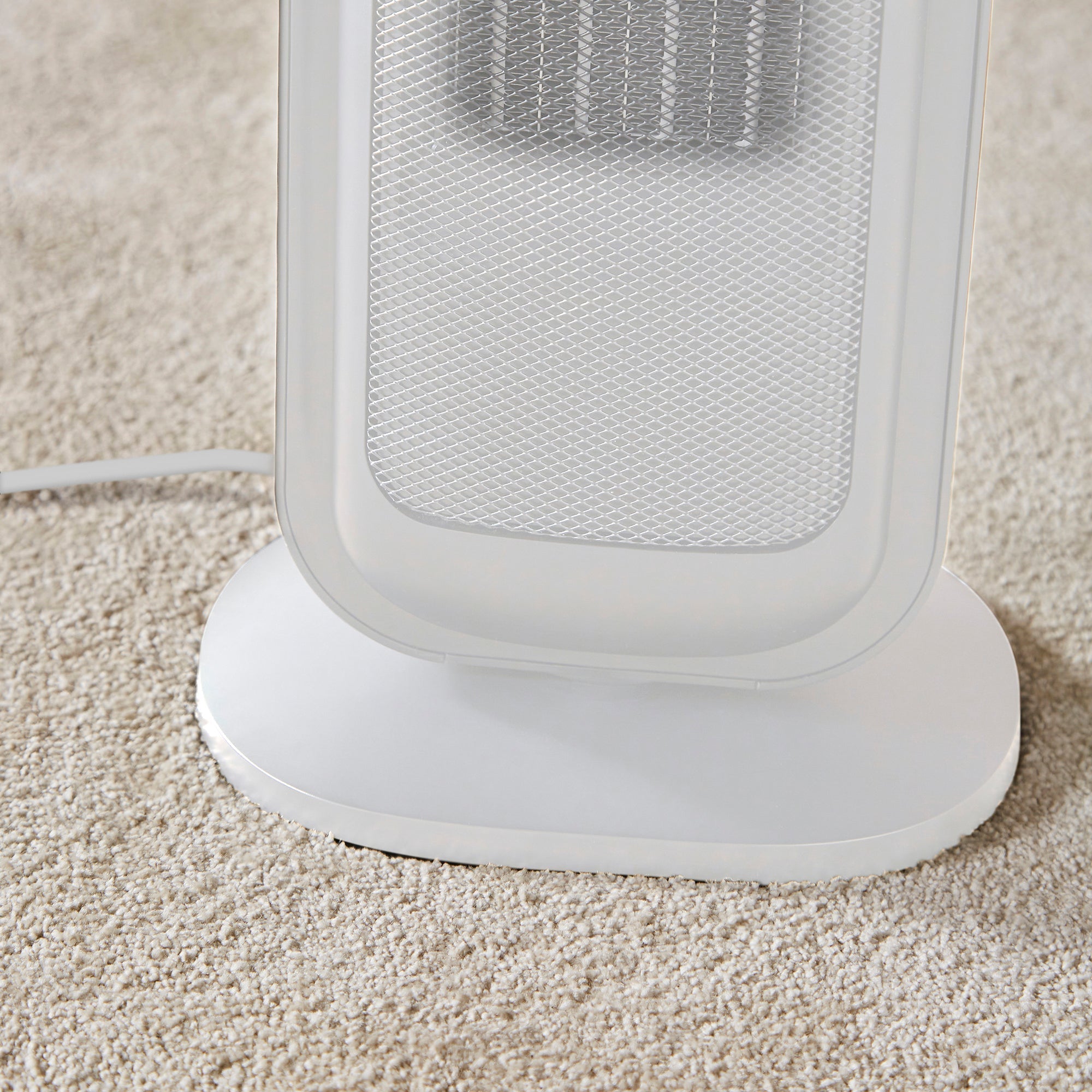 HeatFlux Ultra Thin 2kw Ceramic Tower Fan Heater with Remote Control - White