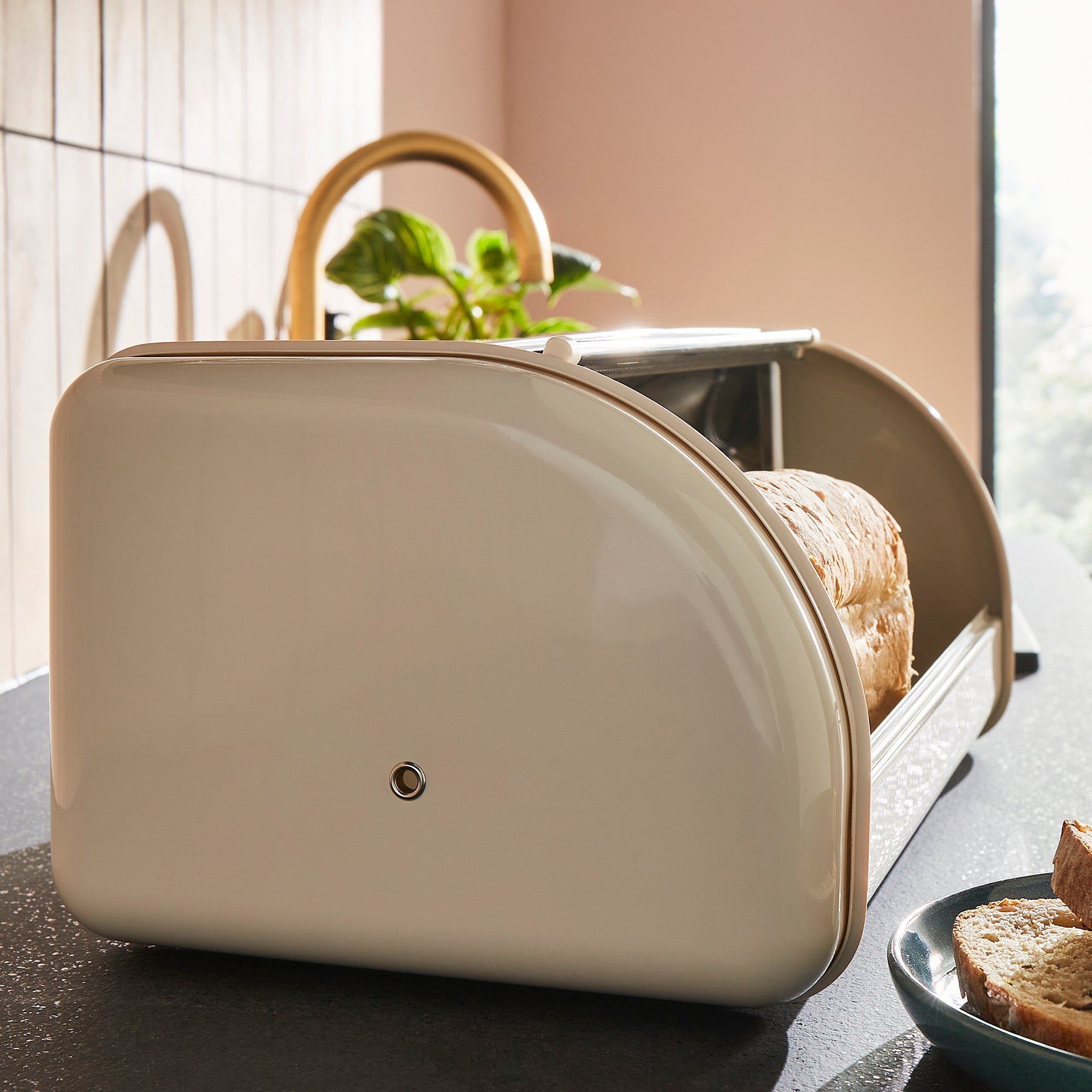 Equip Large Roll Front Cream Bread Bin