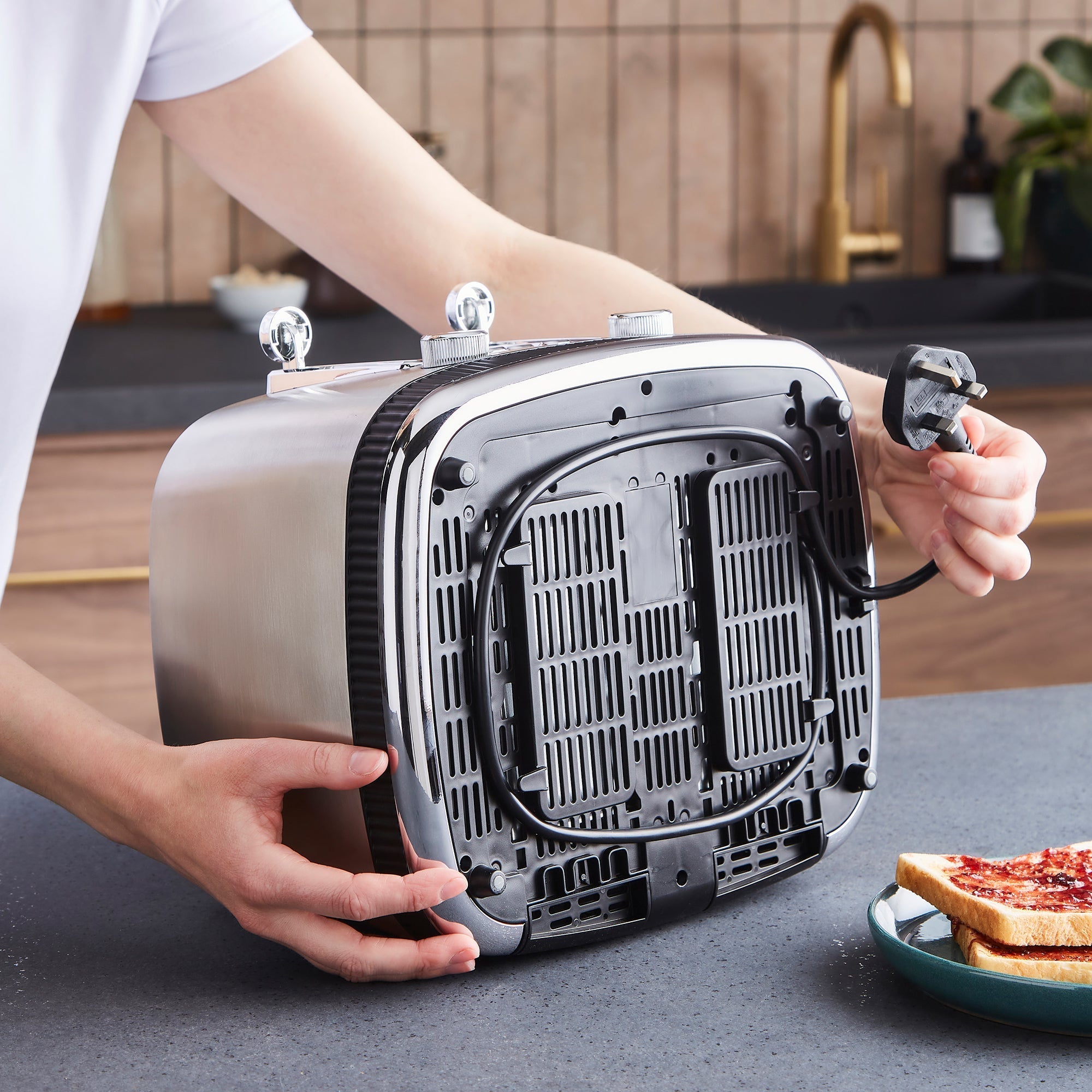 Mexborough Black Kettle & Toaster Set