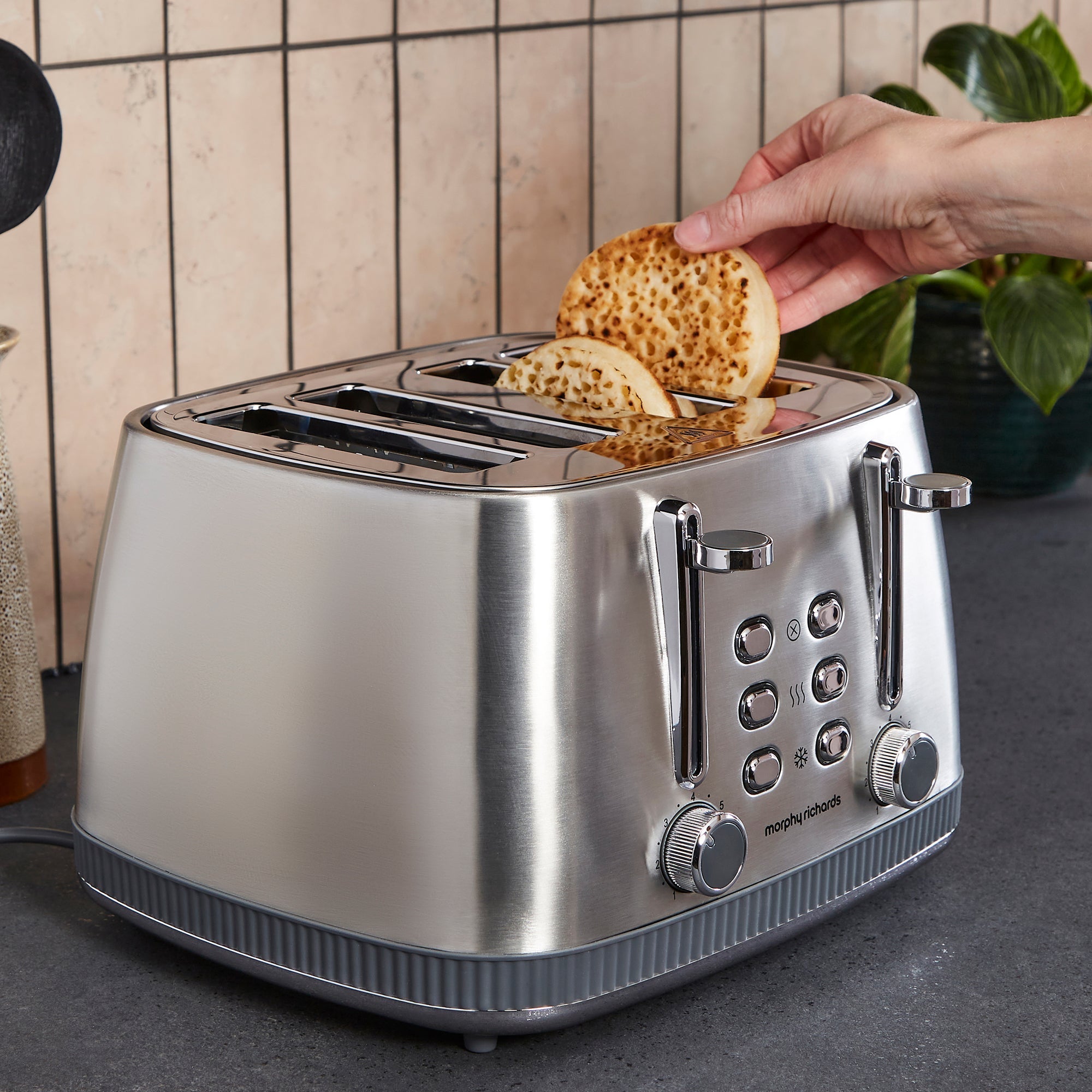 Mexborough 4 Slice Toaster - Grey