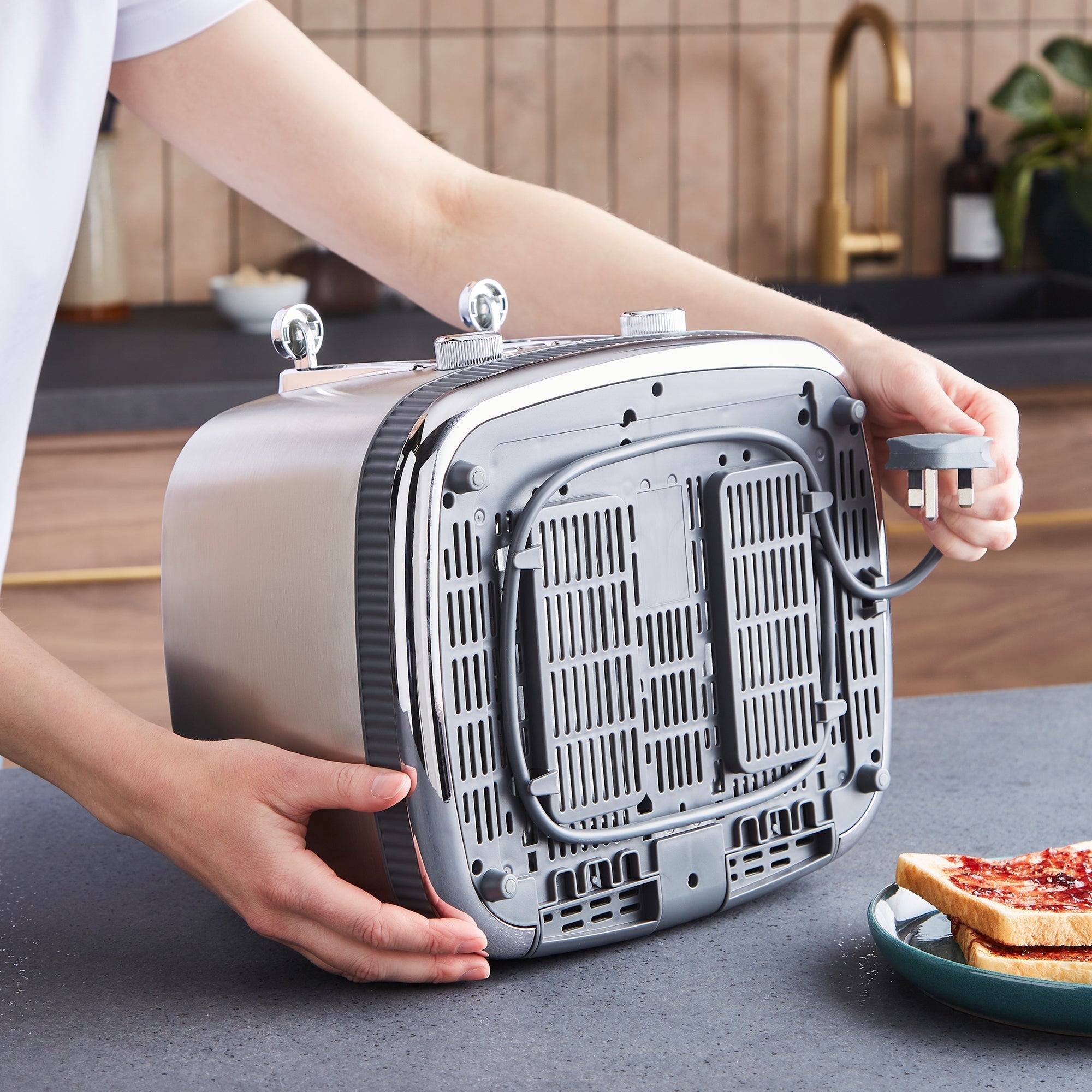 Mexborough 4 Slice Toaster - Grey