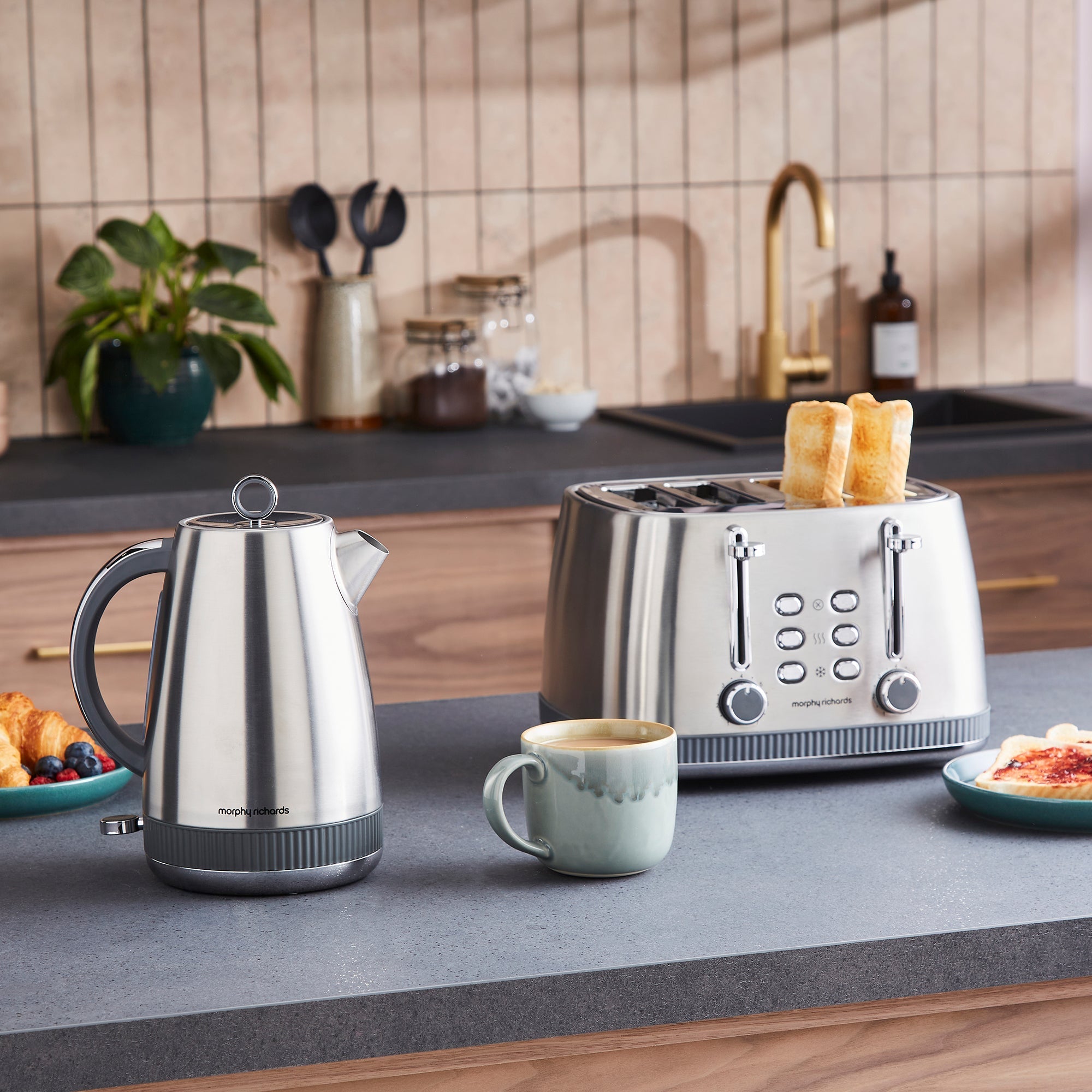 Mexborough 4 Slice Toaster - Grey