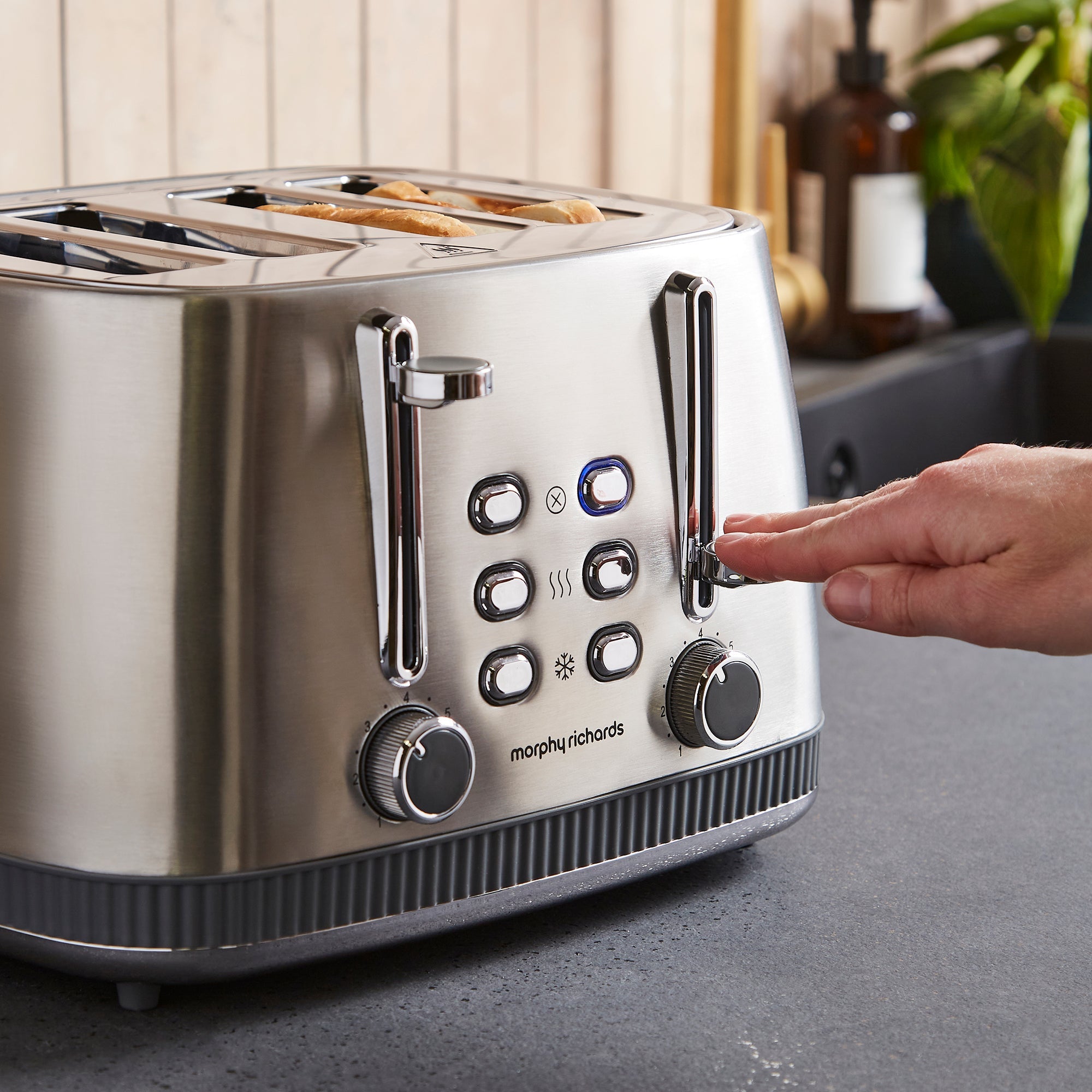 Mexborough 4 Slice Toaster - Grey