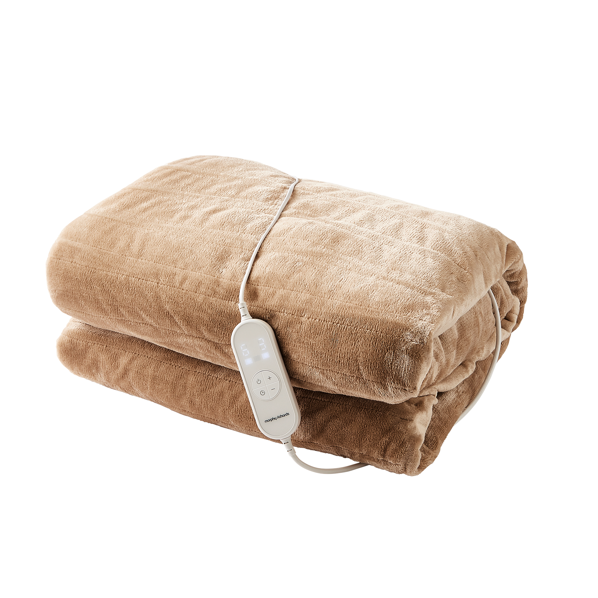 EverCosy Small Fleece Electric Heated Throw - Mocha