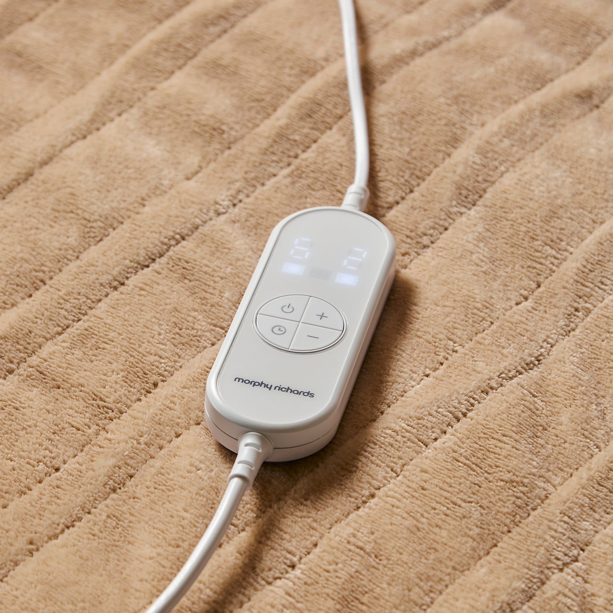 EverCosy Large Fleece Electric Heated Throw - Mocha