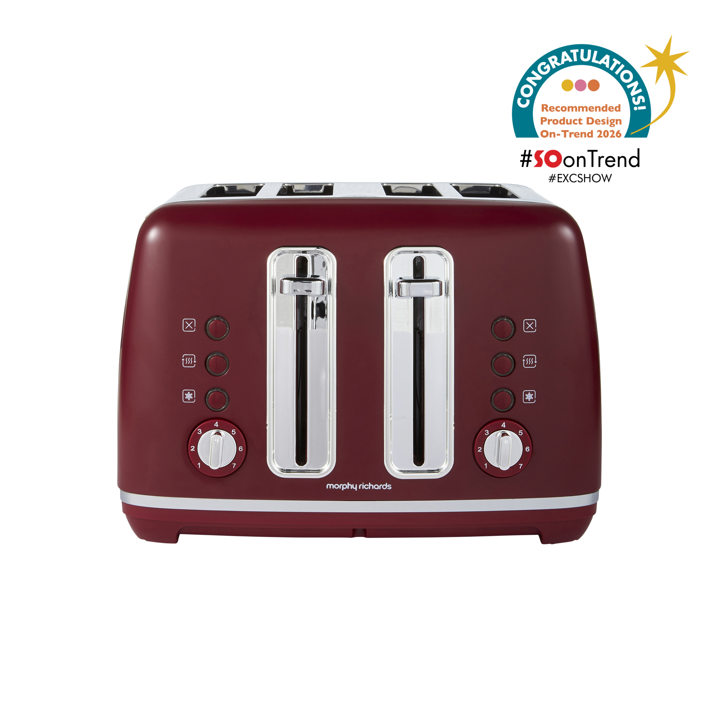 Limited Edition Accents 4-Slice Toaster - Rhubarb