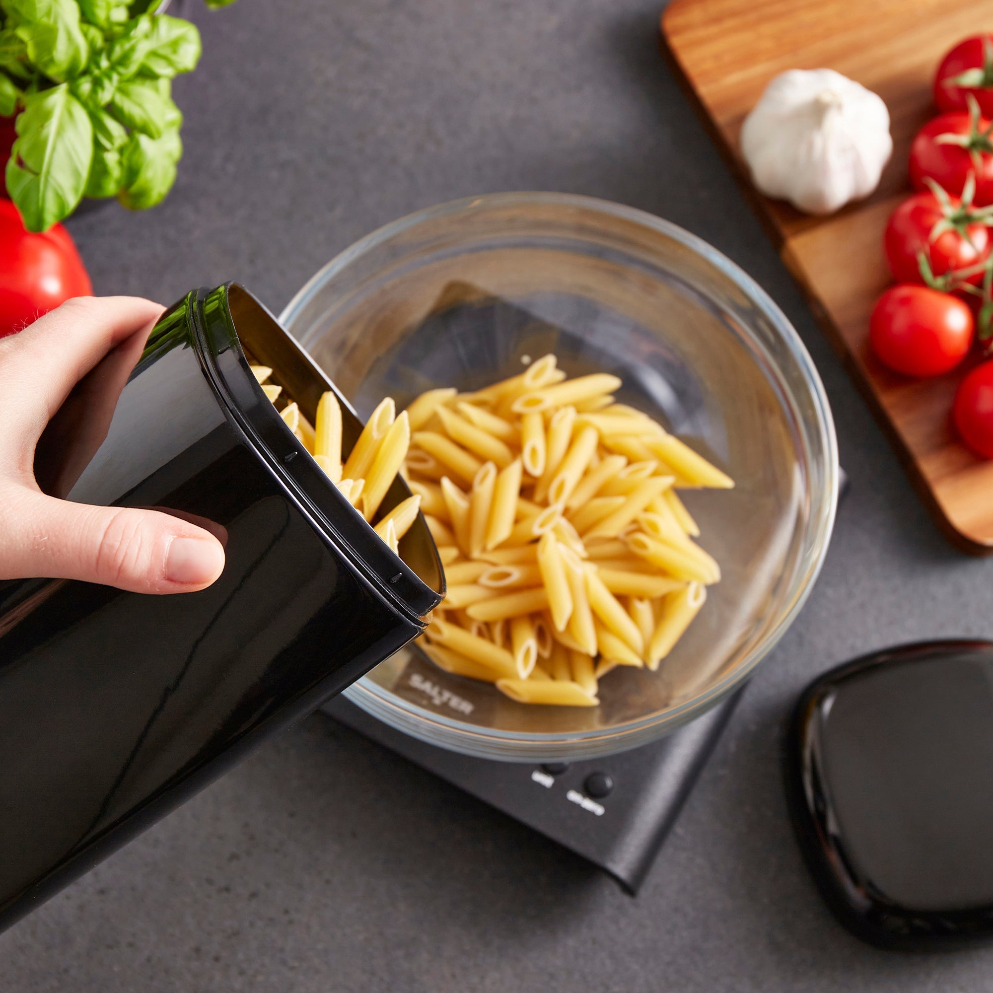 Equip Large Storage Black Canisters Set