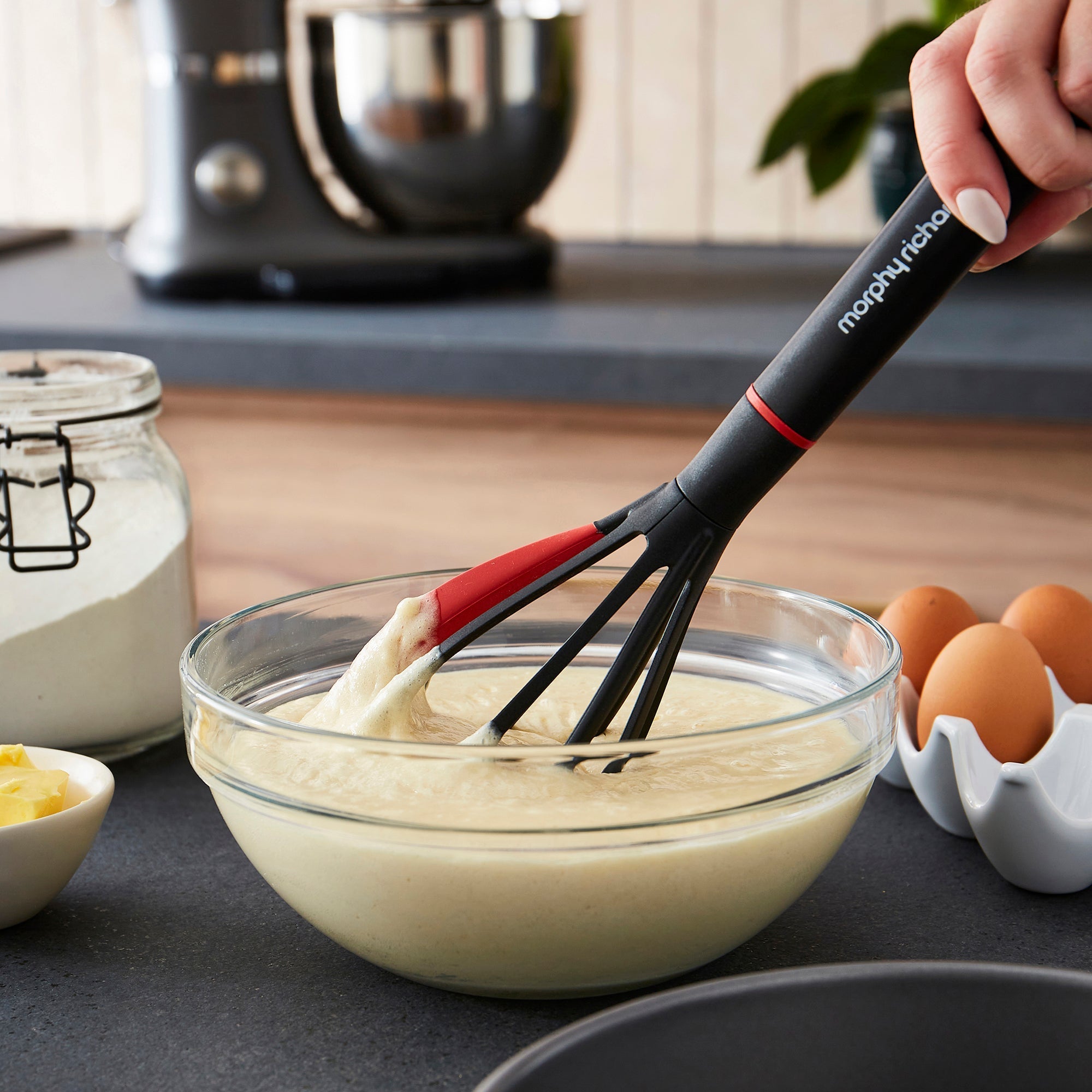 Whisk and Solid Spoon Set
