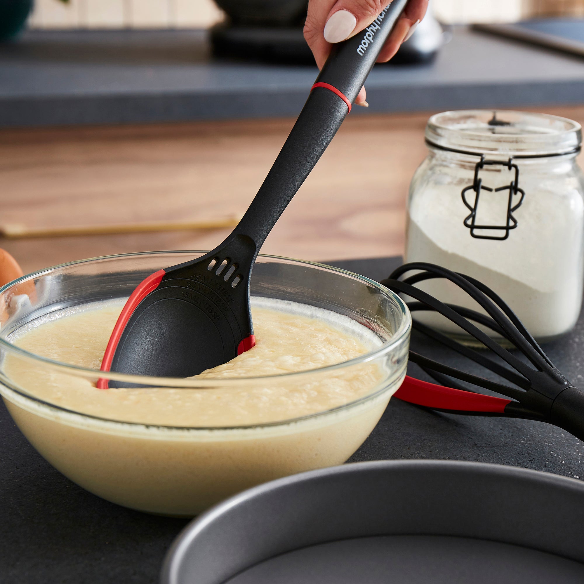 Whisk and Solid Spoon Set