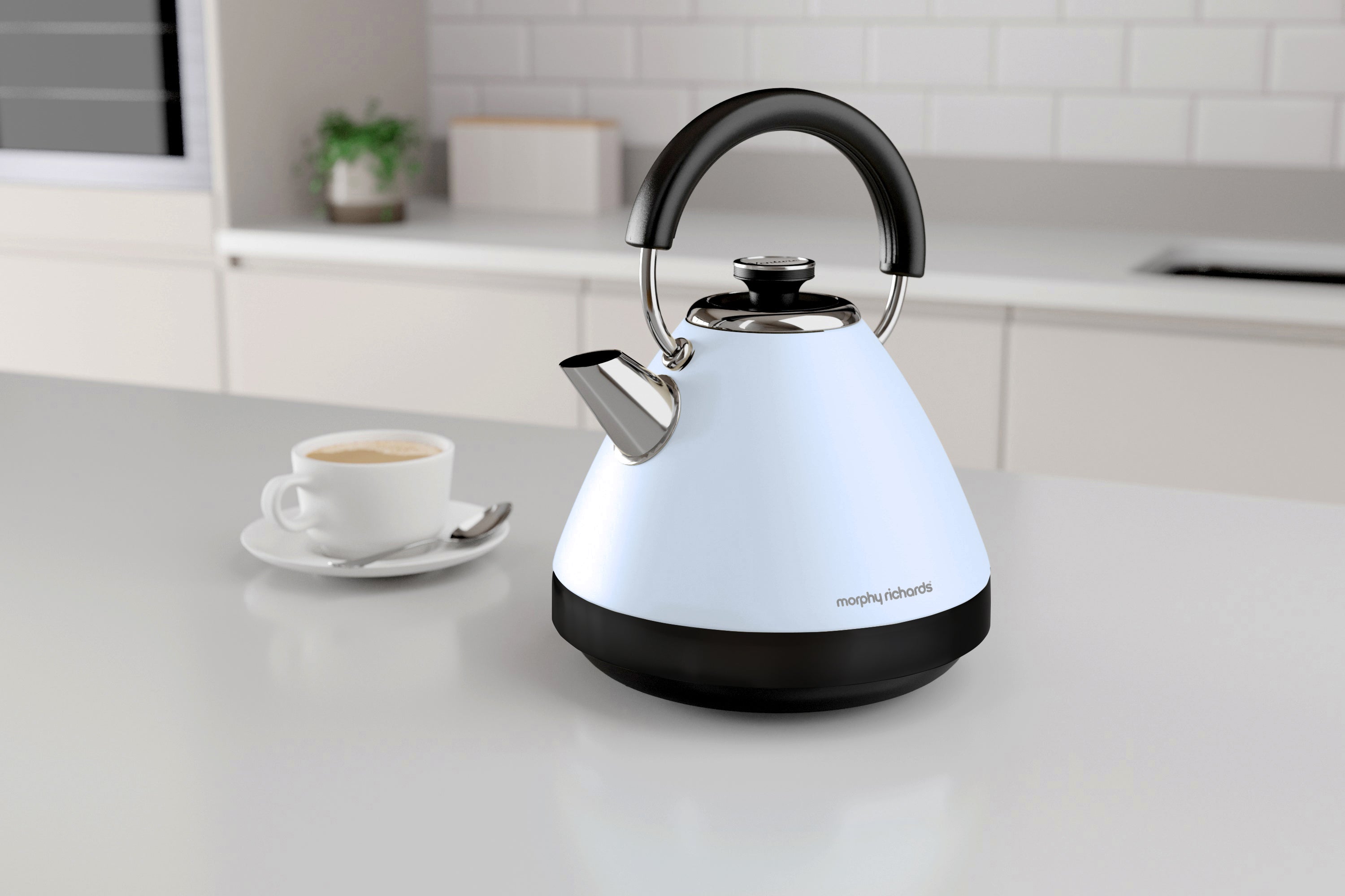 Venture 1.5L Blue Pyramid Kettle - Duck Egg