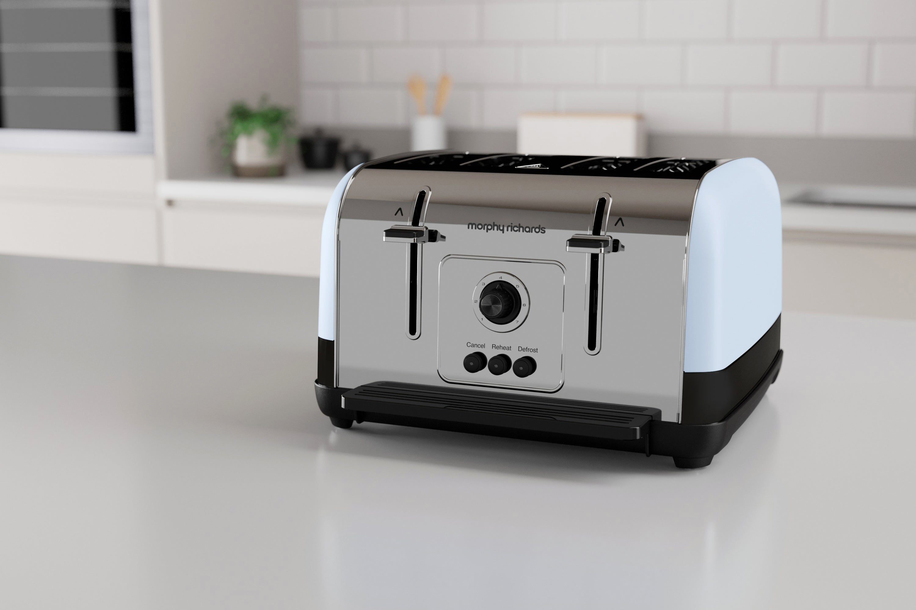 Venture Blue 4 Slice Toaster - Duck Egg