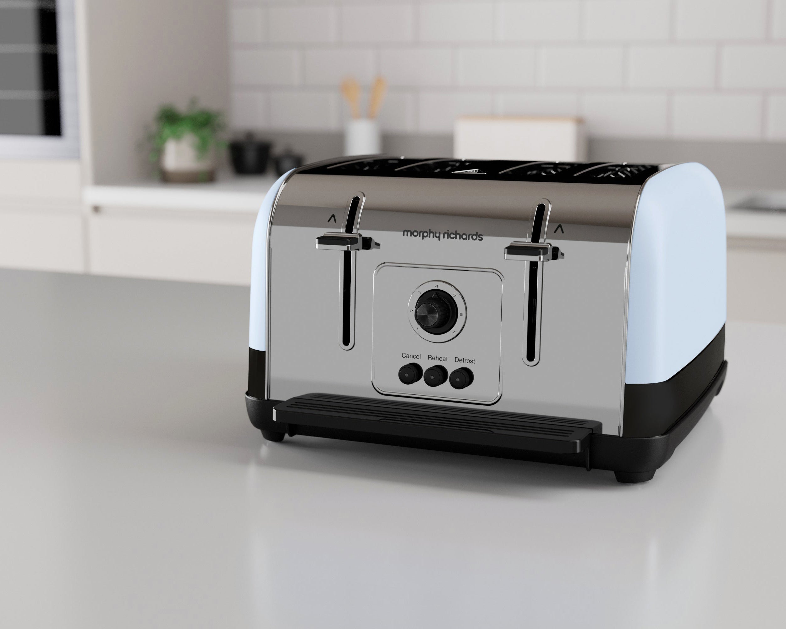 Venture Blue Kettle and Toaster Set - Duck Egg