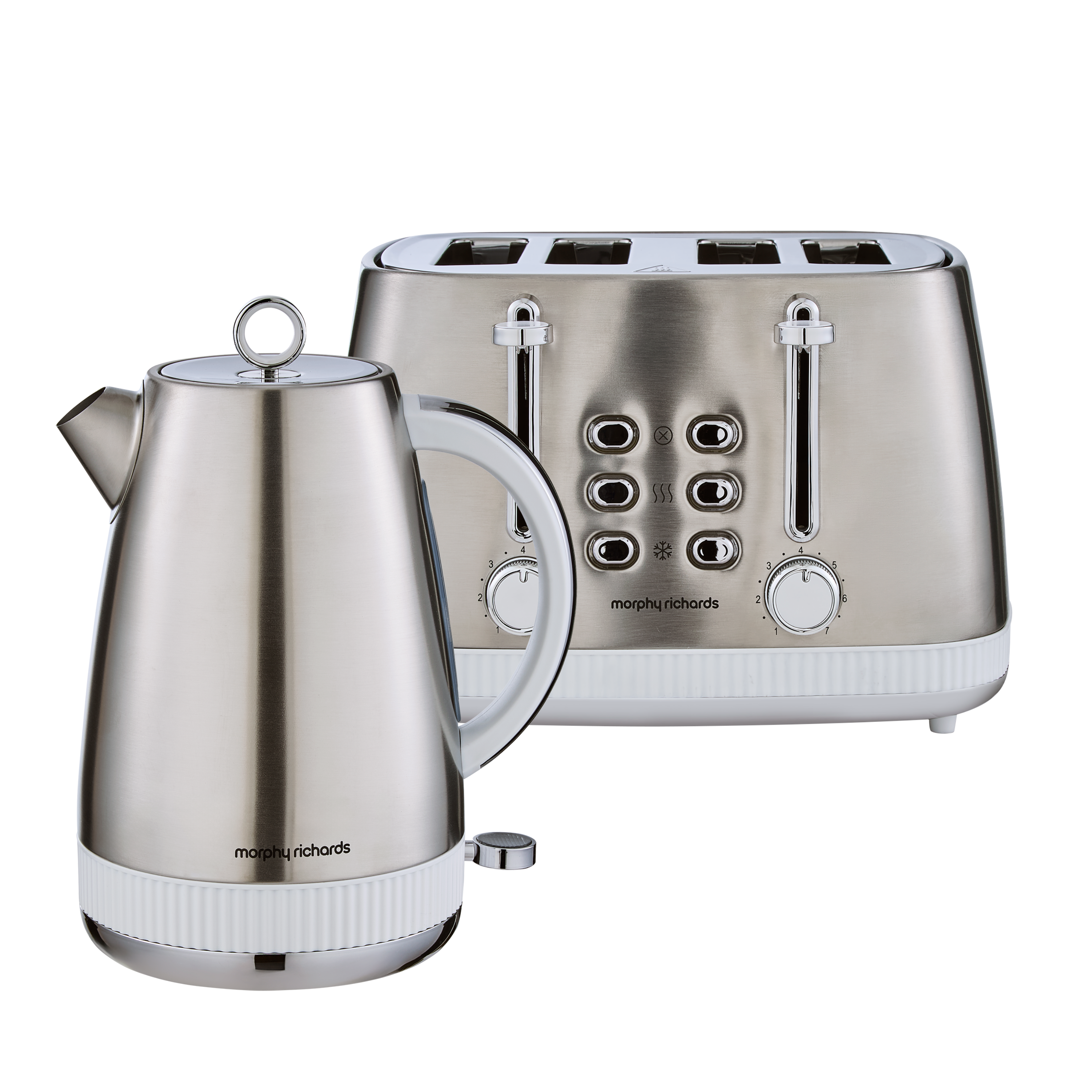 Mexborough White Kettle & Toaster Set