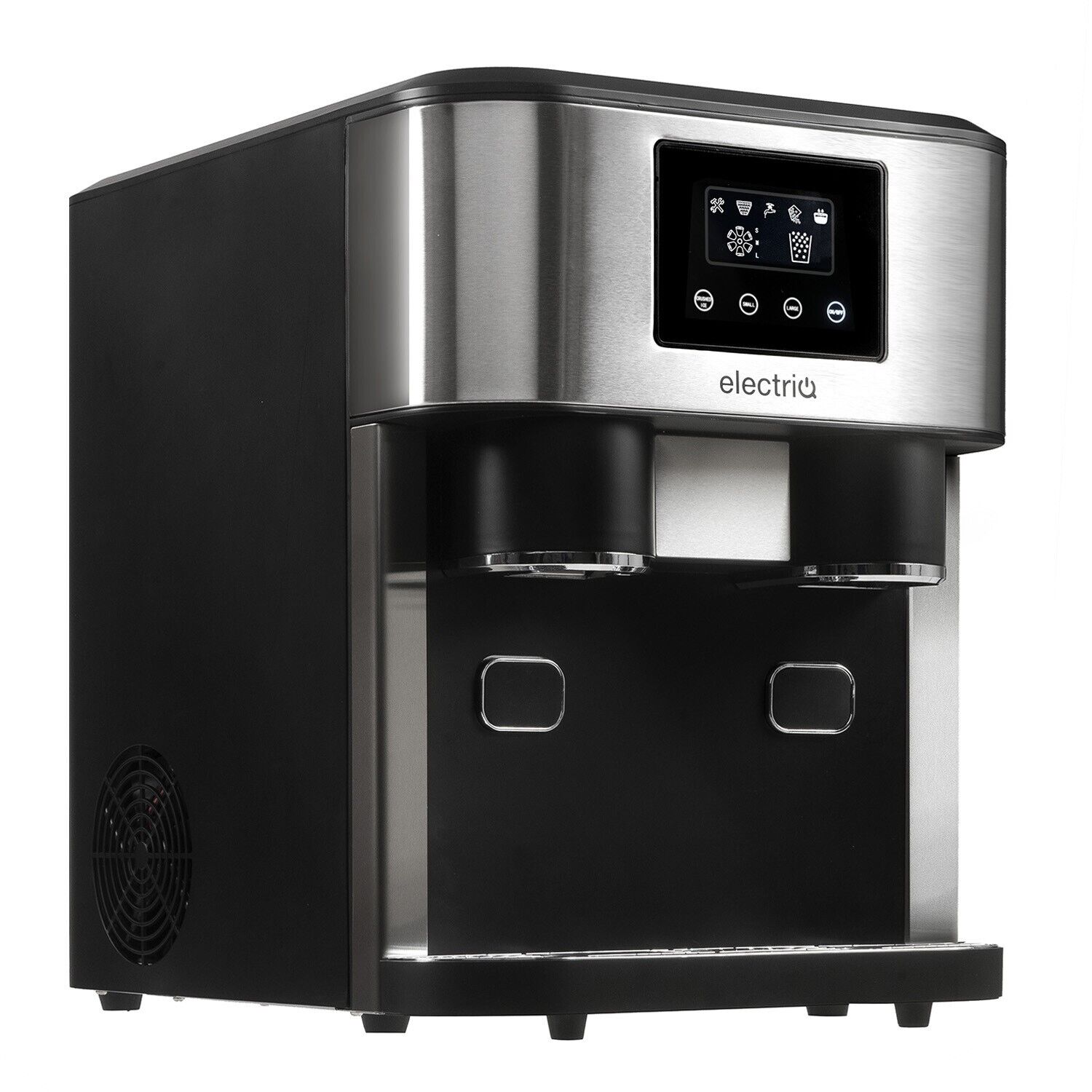 electriQ Countertop Ice Maker With Ice Crusher and Water Dispenser