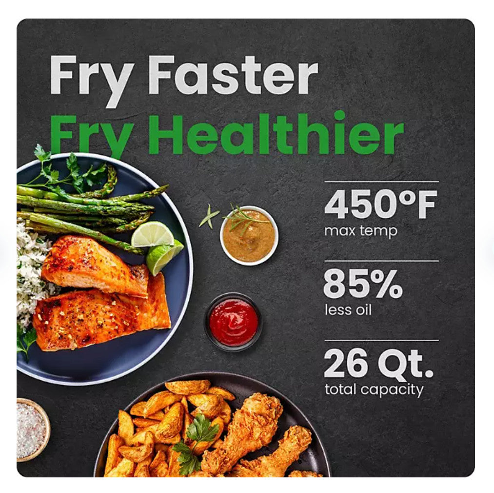 Chefman 10-in-1 French Door Toaster Oven Air Fryer XL Multi-Cooker