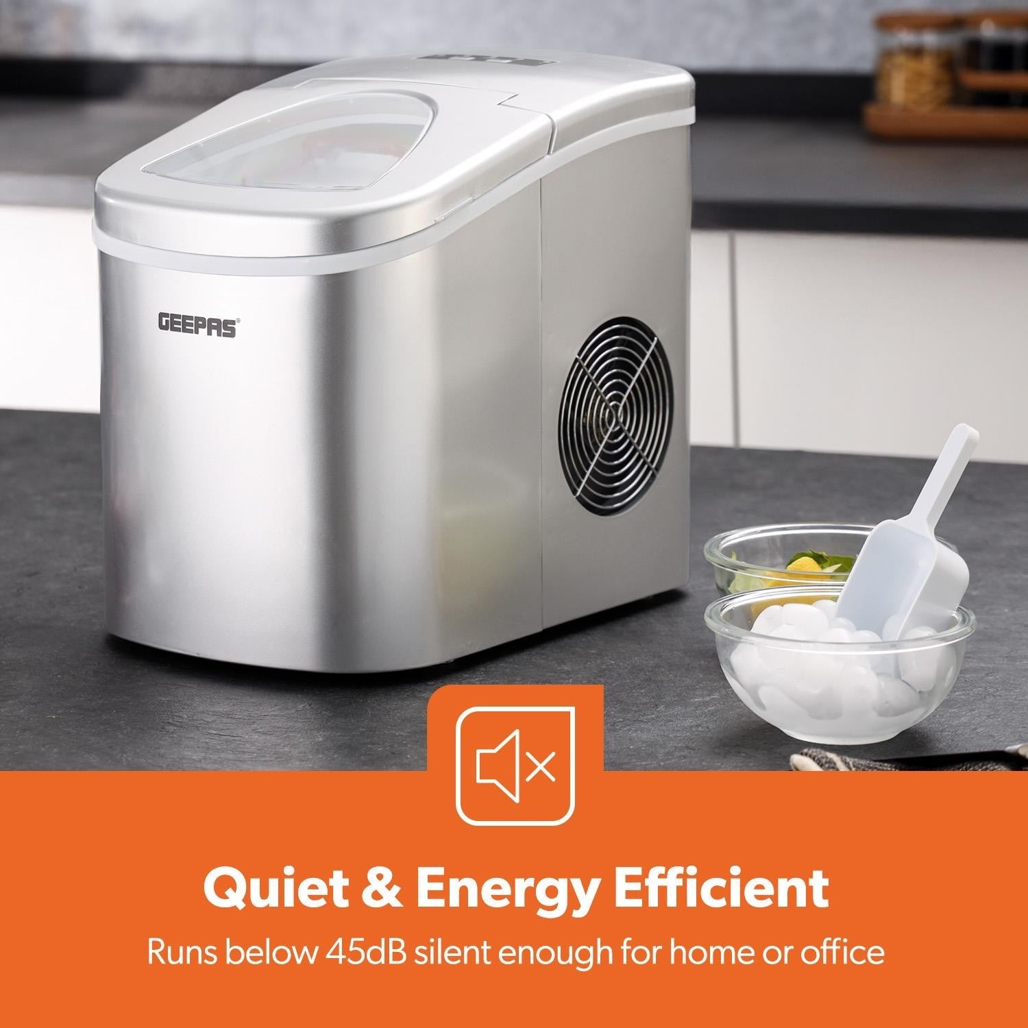 Geepas Countertop Ice Cube Maker Machine