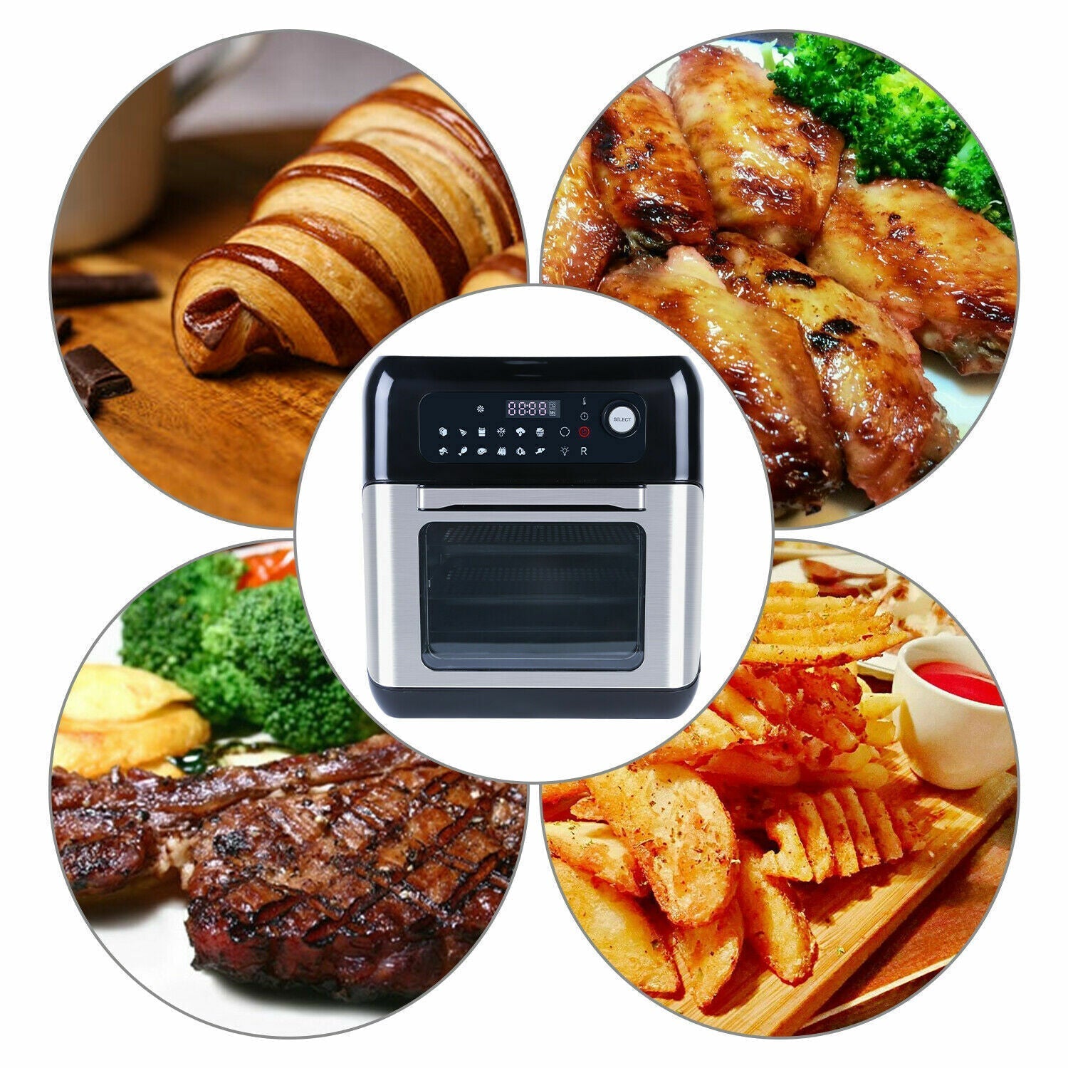 Uten 10L Digital Air Fryer – Healthy Oil-Free Kitchen Oven