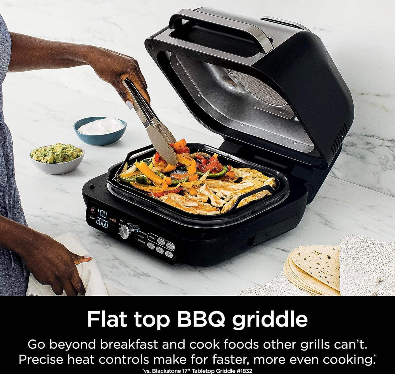 Ninja IG651 Foodi Smart XL Pro 7-in-1 Indoor Grill/Griddle Combo