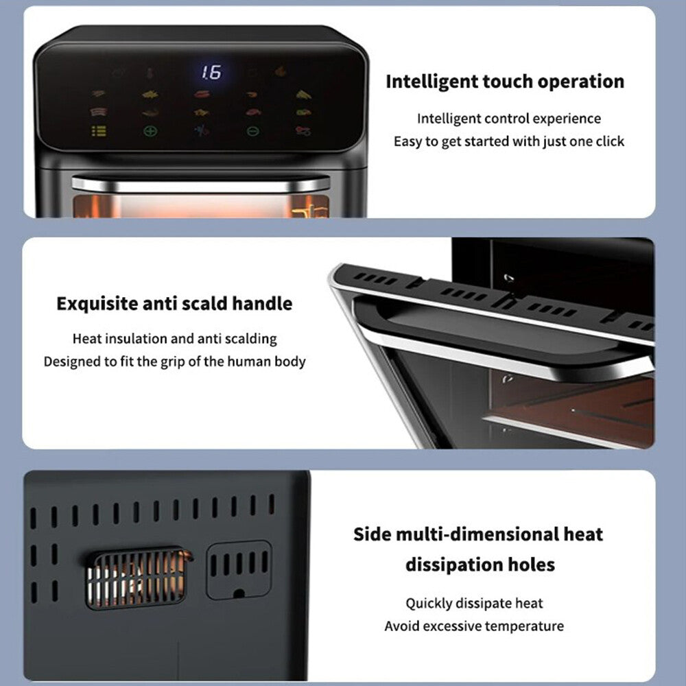16L Digital Air Fryer Oven – Healthy, Oil-Free Family Cooking