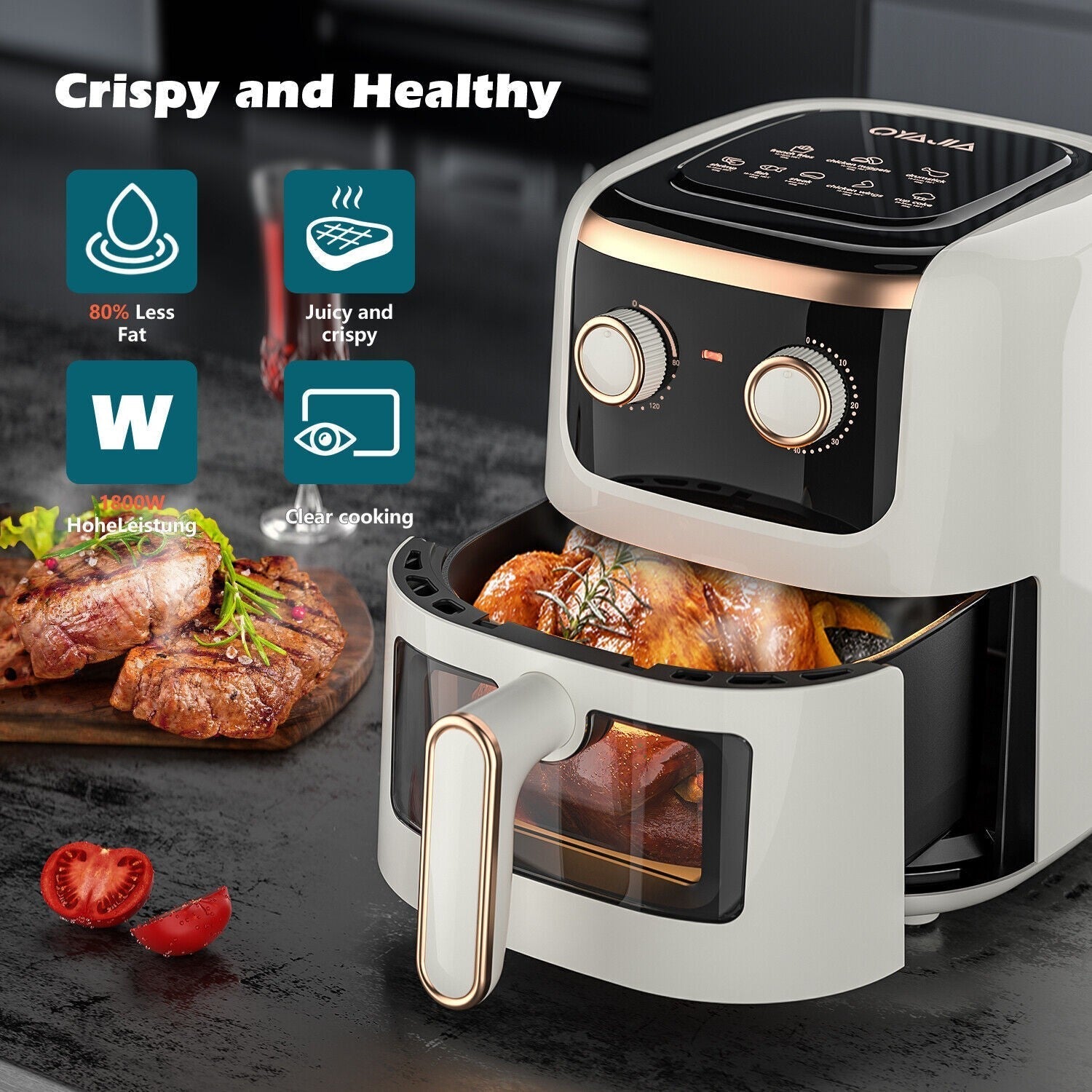 Uten 5L Digital Air Fryer