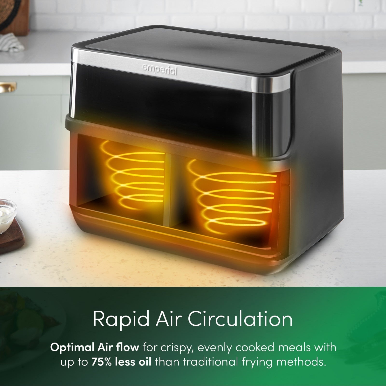 Emperial Dual Air Fryer Oven 9L