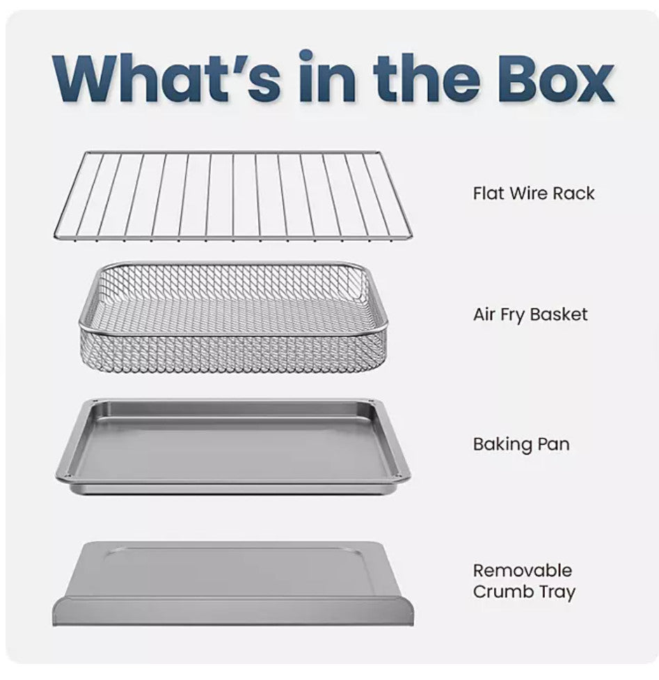 Chefman 10-in-1 French Door Toaster Oven Air Fryer XL Multi-Cooker