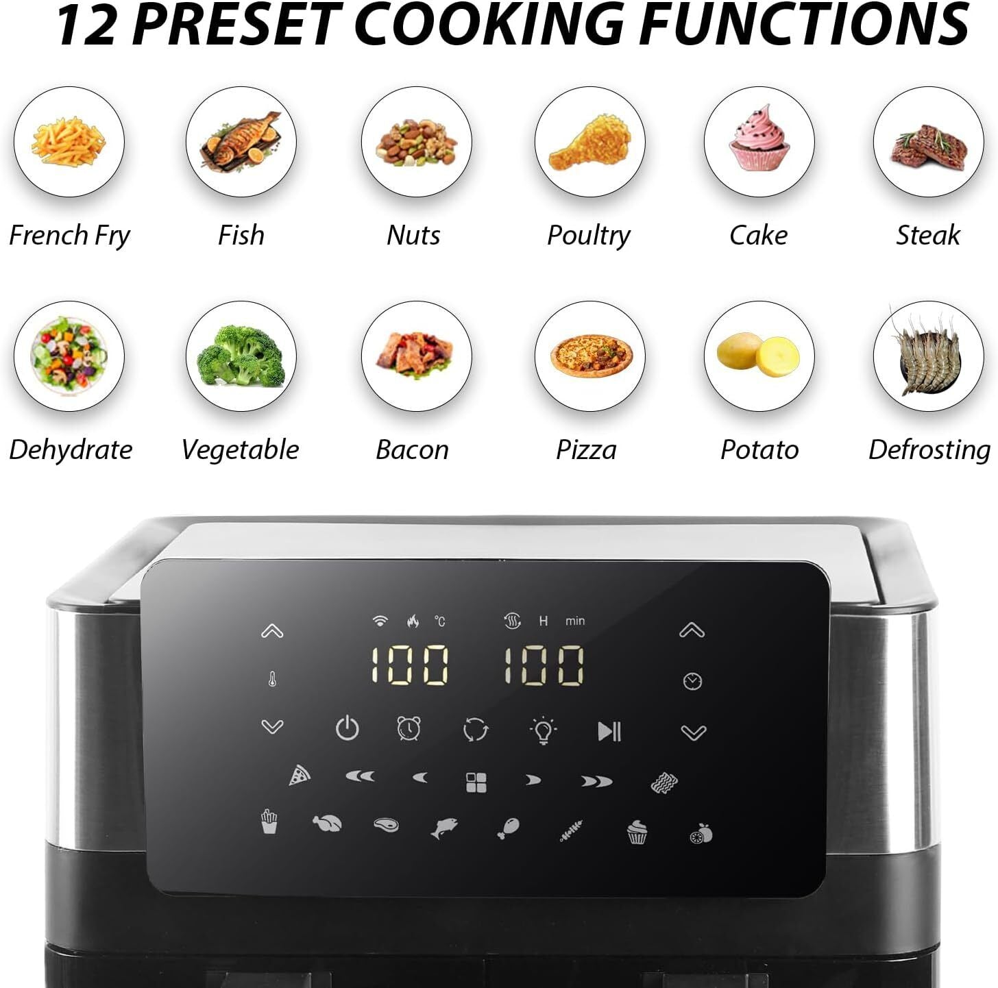 10L Dual Air Fryer 12-in-1