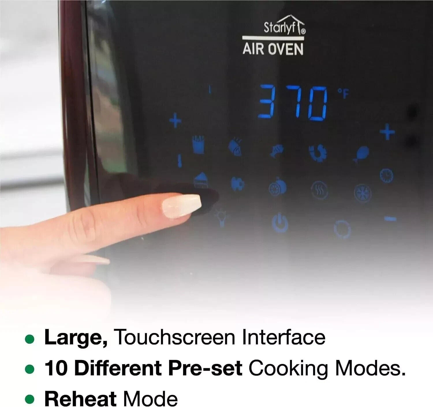 JML 12L Air Fryer Oven – 4-in-1 Versatile Rotisserie Cooker