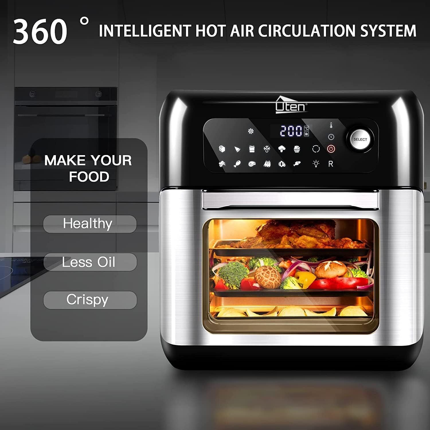 Uten Digital Air Fryer 10L – Oil-Free Kitchen