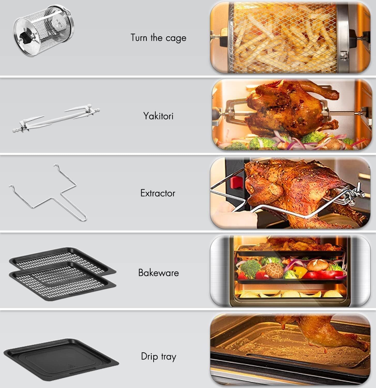 Uten 10L Digital Air Fryer – Healthy Oil-Free Kitchen Oven