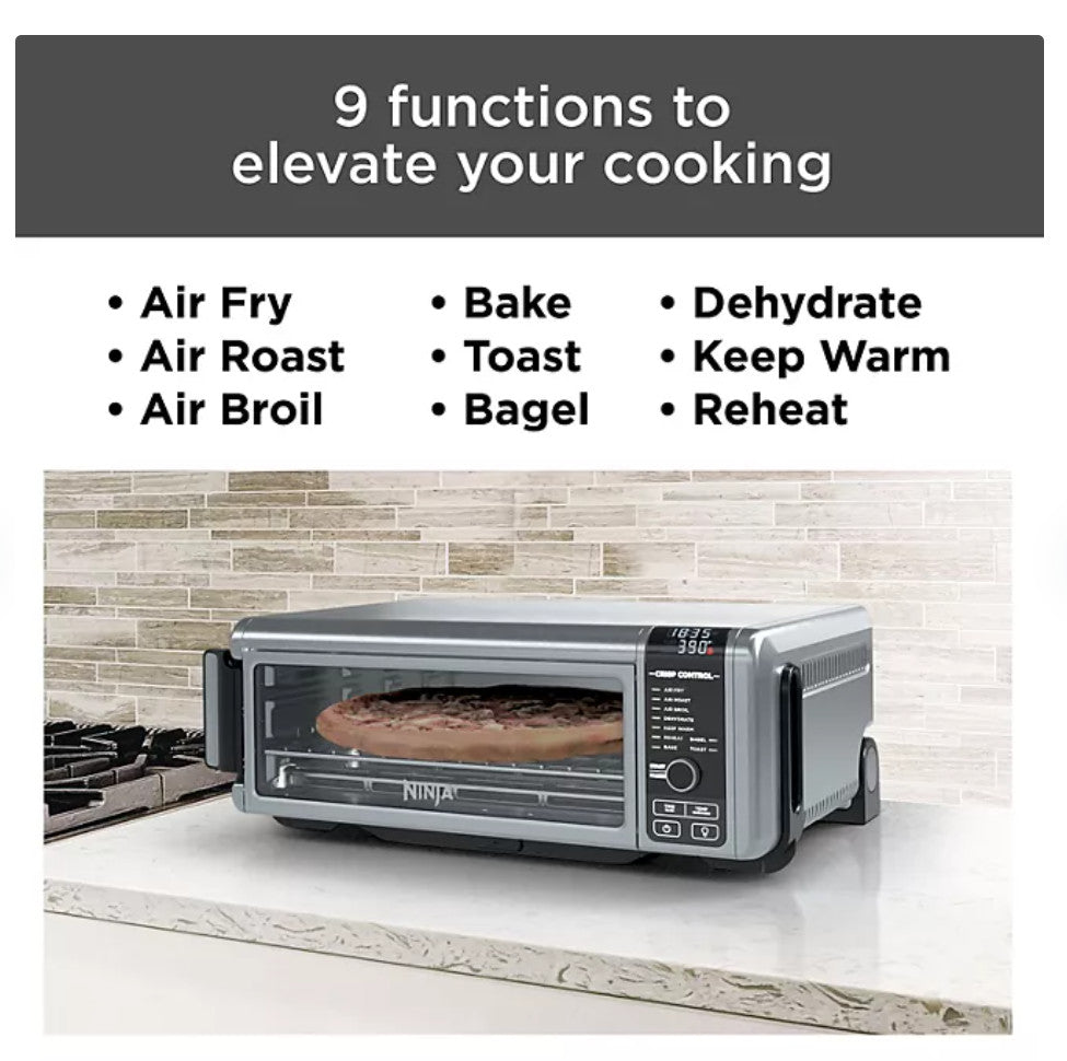 Ninja Foodi 9-in-1 Digital Air Fry Oven – Flip-Away Storage, XL Capacity