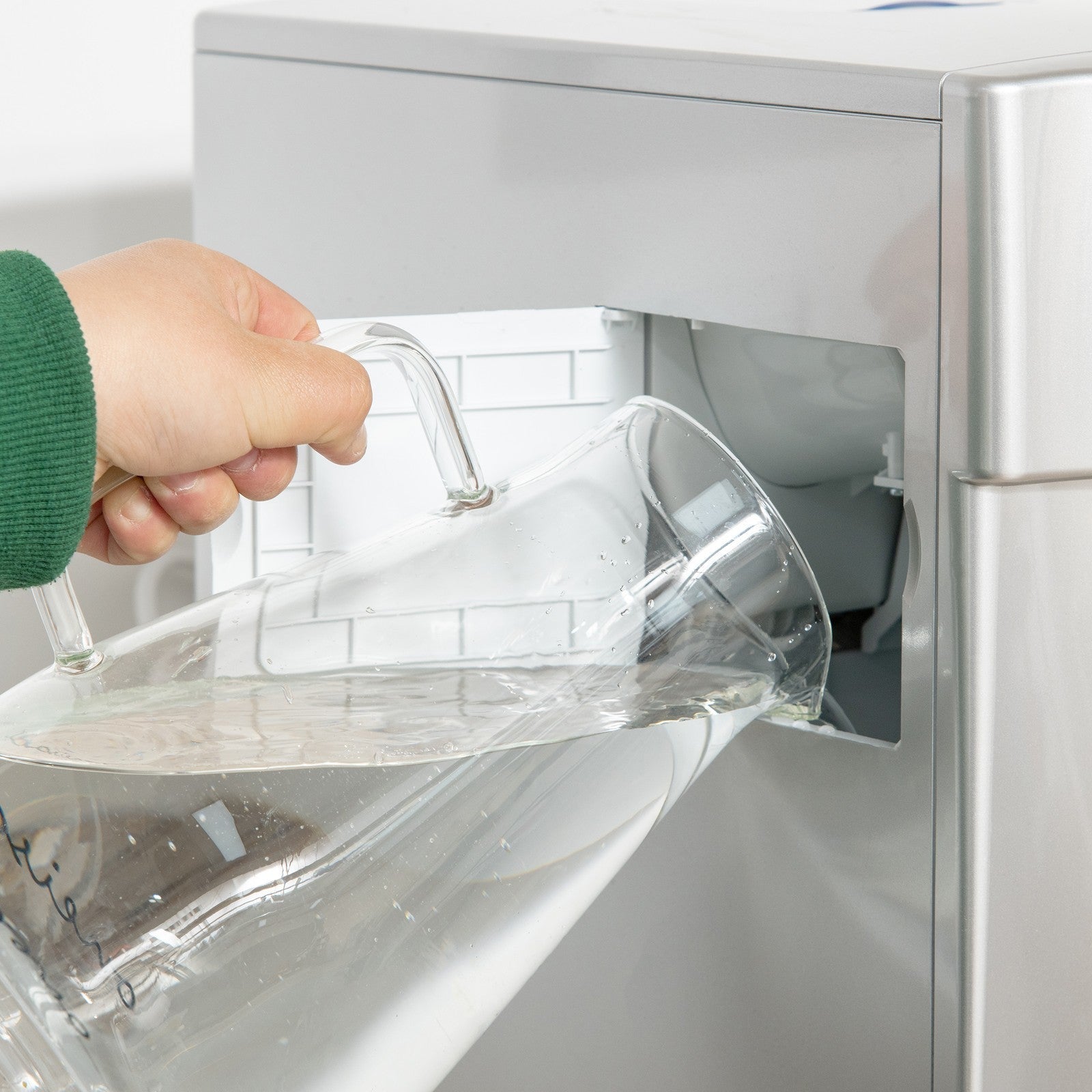 HOMCOM 2-in-1 Ice Maker & Water Dispenser