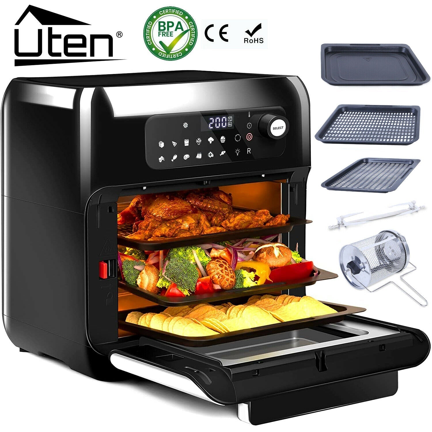 UTEN XXL 10L Digital Air Fryer Oven
