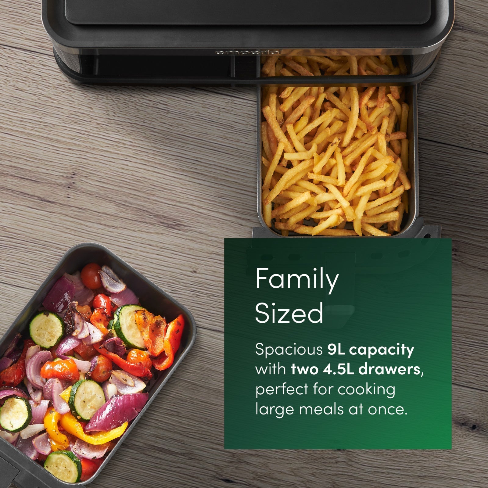 Emperial Dual Air Fryer Oven 9L