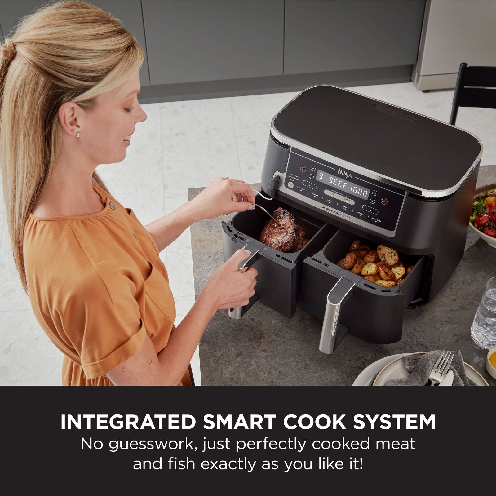 Ninja Foodi MAX Dual Zone Air Fryer with Smart Cook System