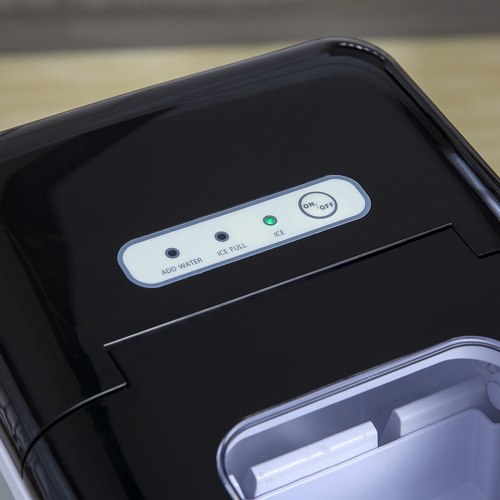 HOMCOM Compact Countertop Ice Maker Machine