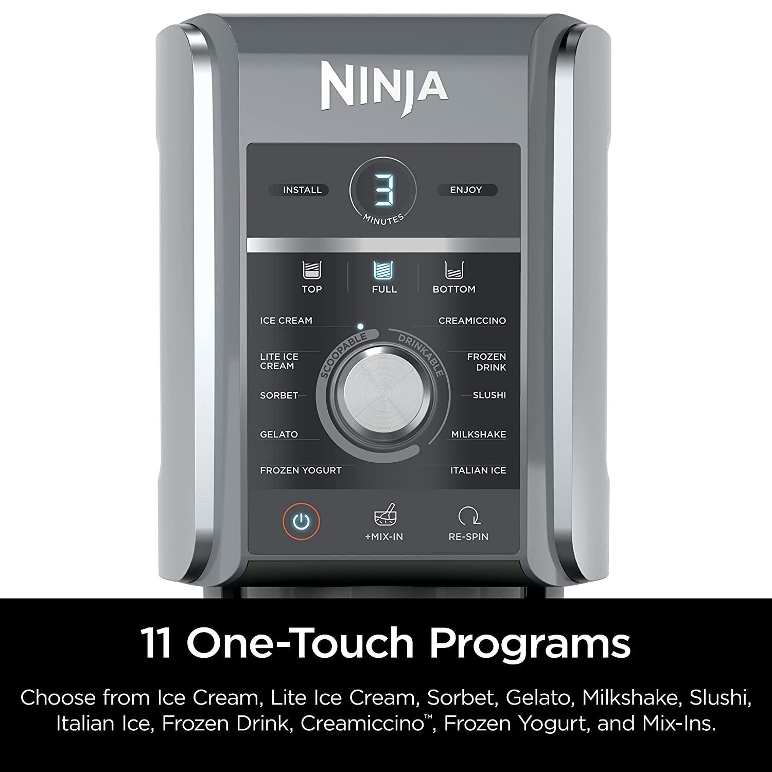 Ninja CREAMi Deluxe 11-in-1 XL Ice Cream Maker with Two 24-Oz Pints