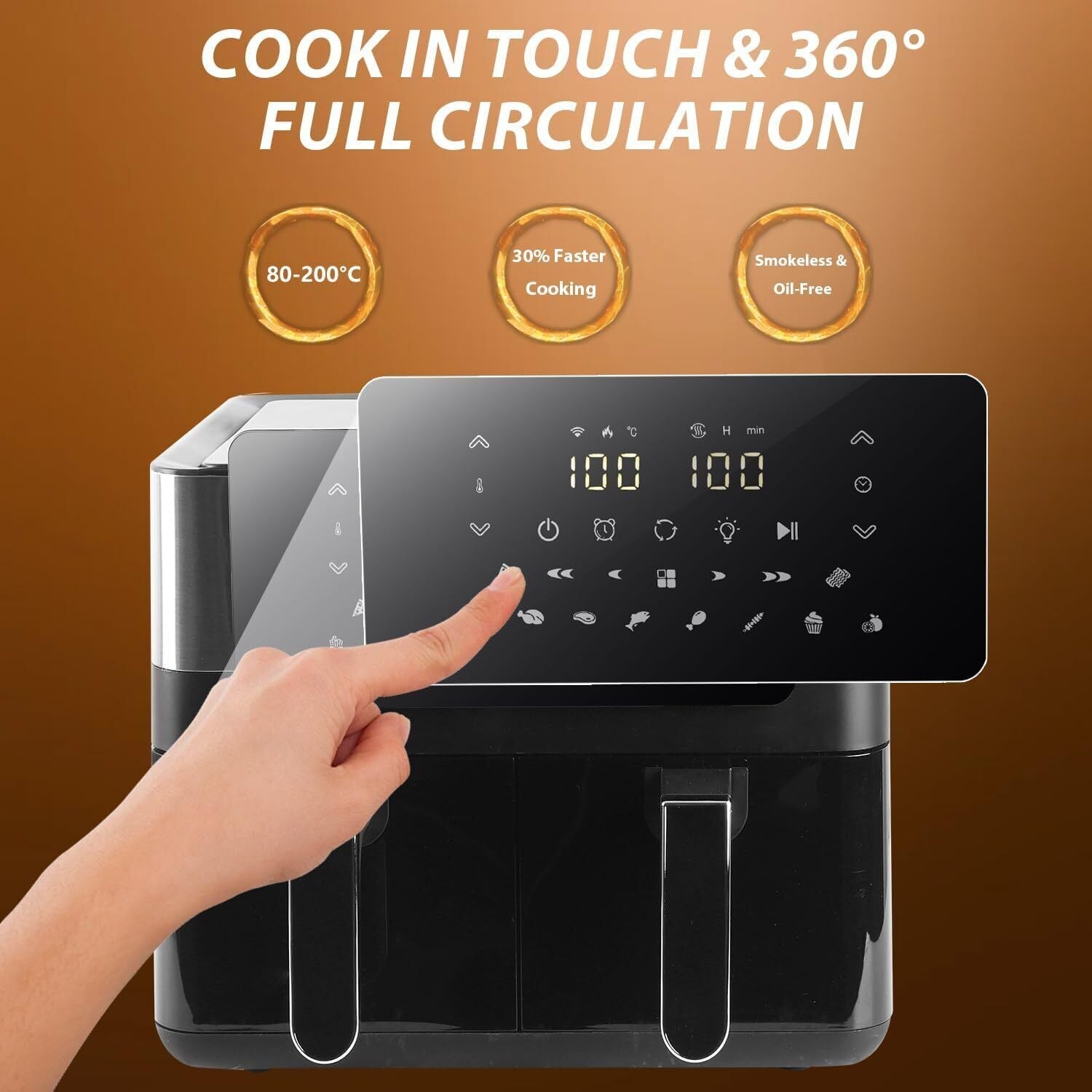 10L Dual Air Fryer 12-in-1