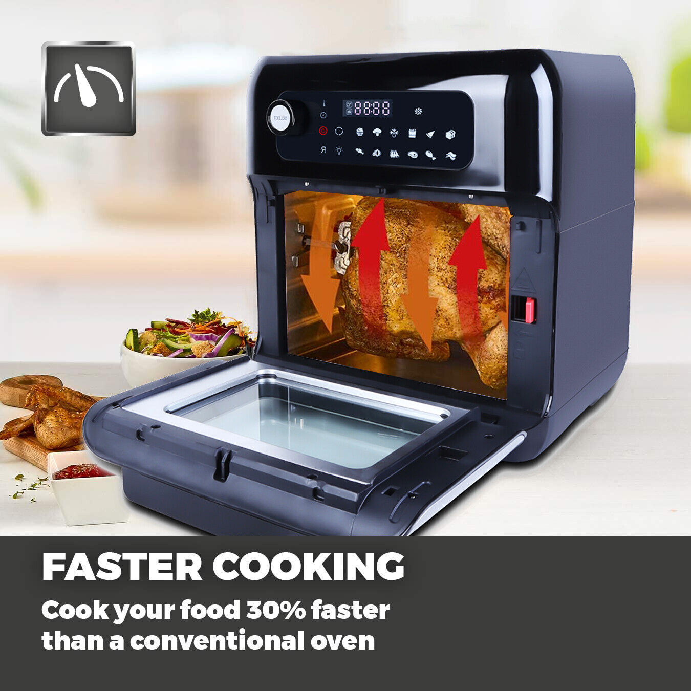 Uten Digital Air Fryer 10L – Oil-Free Kitchen