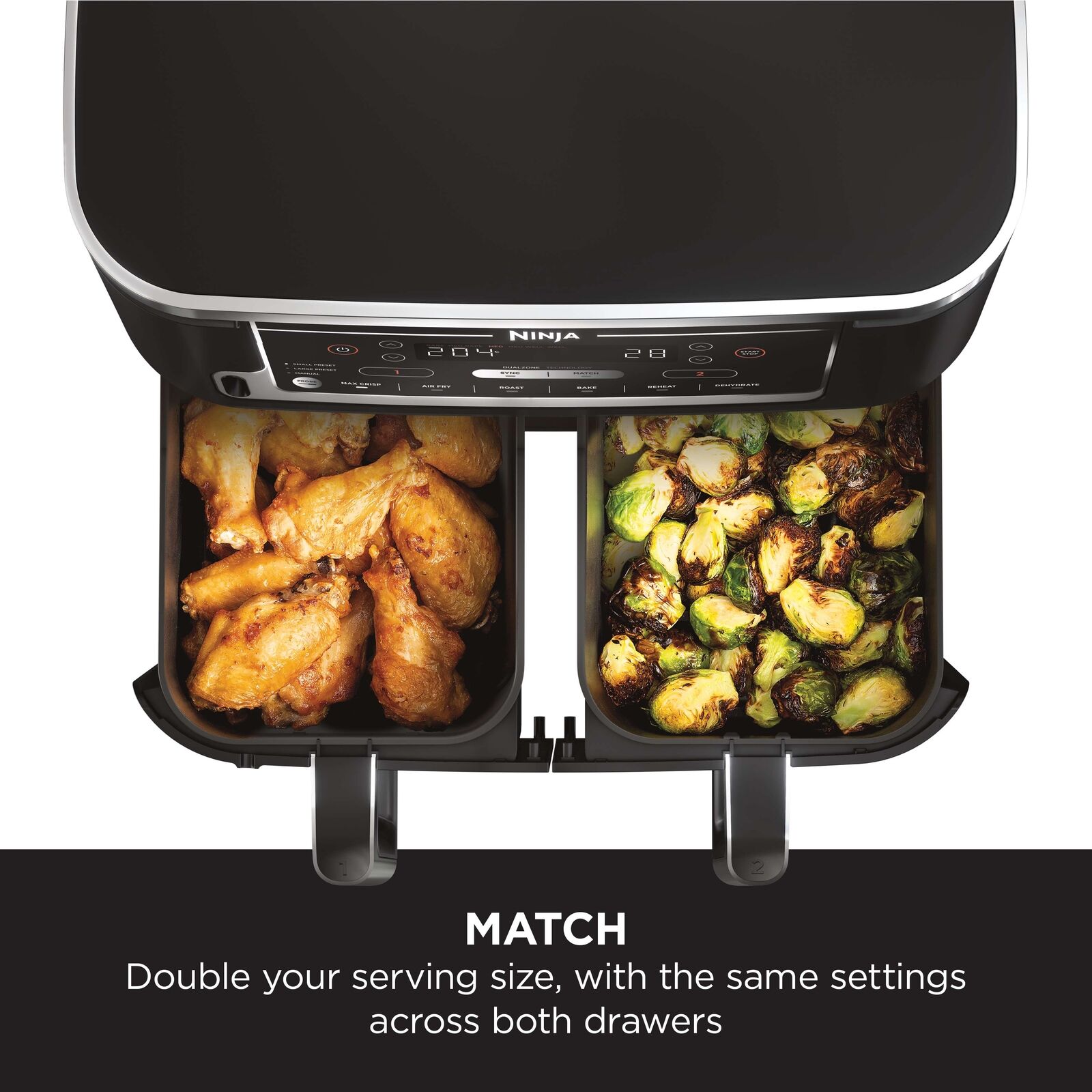 Ninja Foodi MAX Dual Zone Air Fryer with Smart Cook System