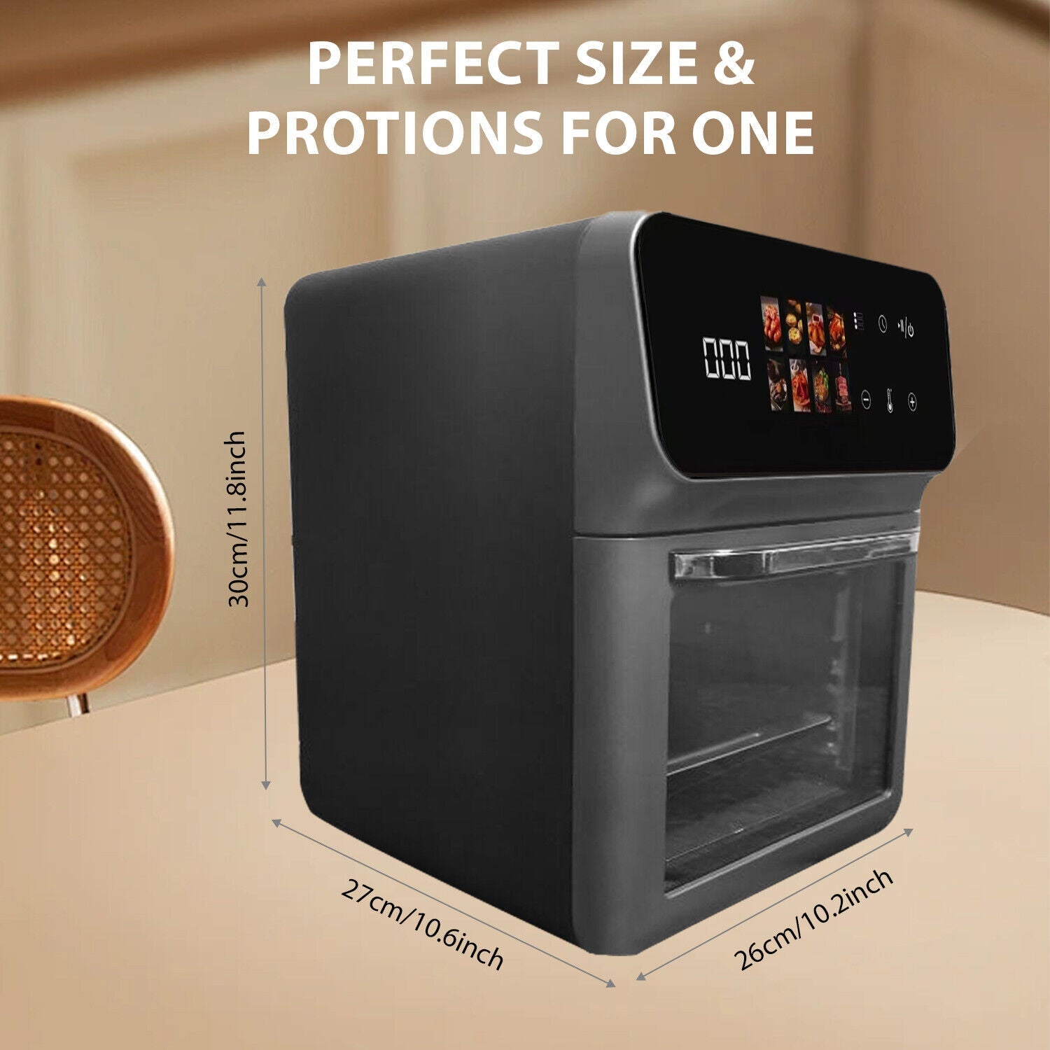 16L Large Digital Air Fryer Oven – 3-Tier Healthy Cooker