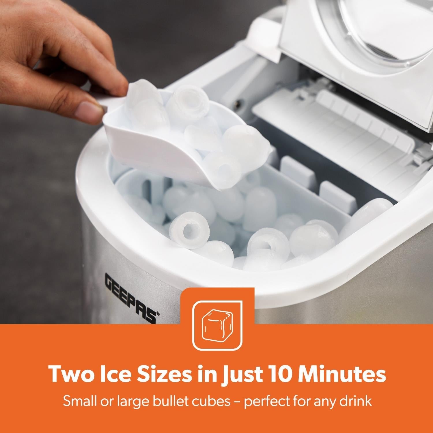 Geepas Countertop Ice Cube Maker Machine