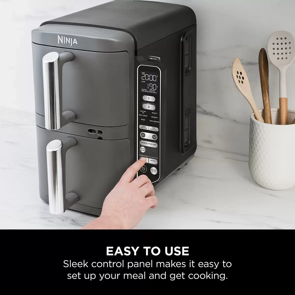 Ninja Double Stack XL 2-Level Air Fryer with Smart Cook System